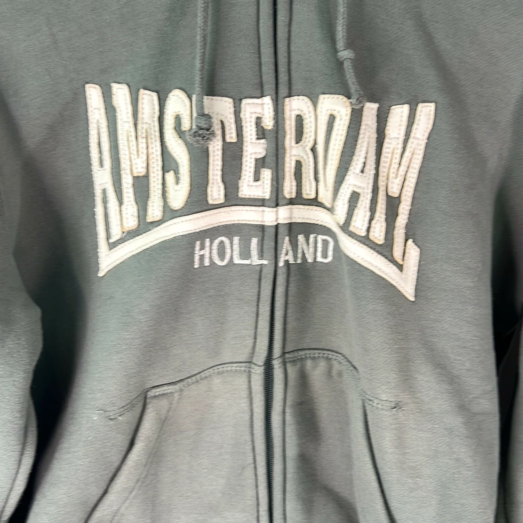 Vintage Fanatic Virus Mens Hooded Sweatshirt Graphic Amsterdam Gray M/L Sweatshirt Size US M / EU 48-50 / 2 - 3 Thumbnail