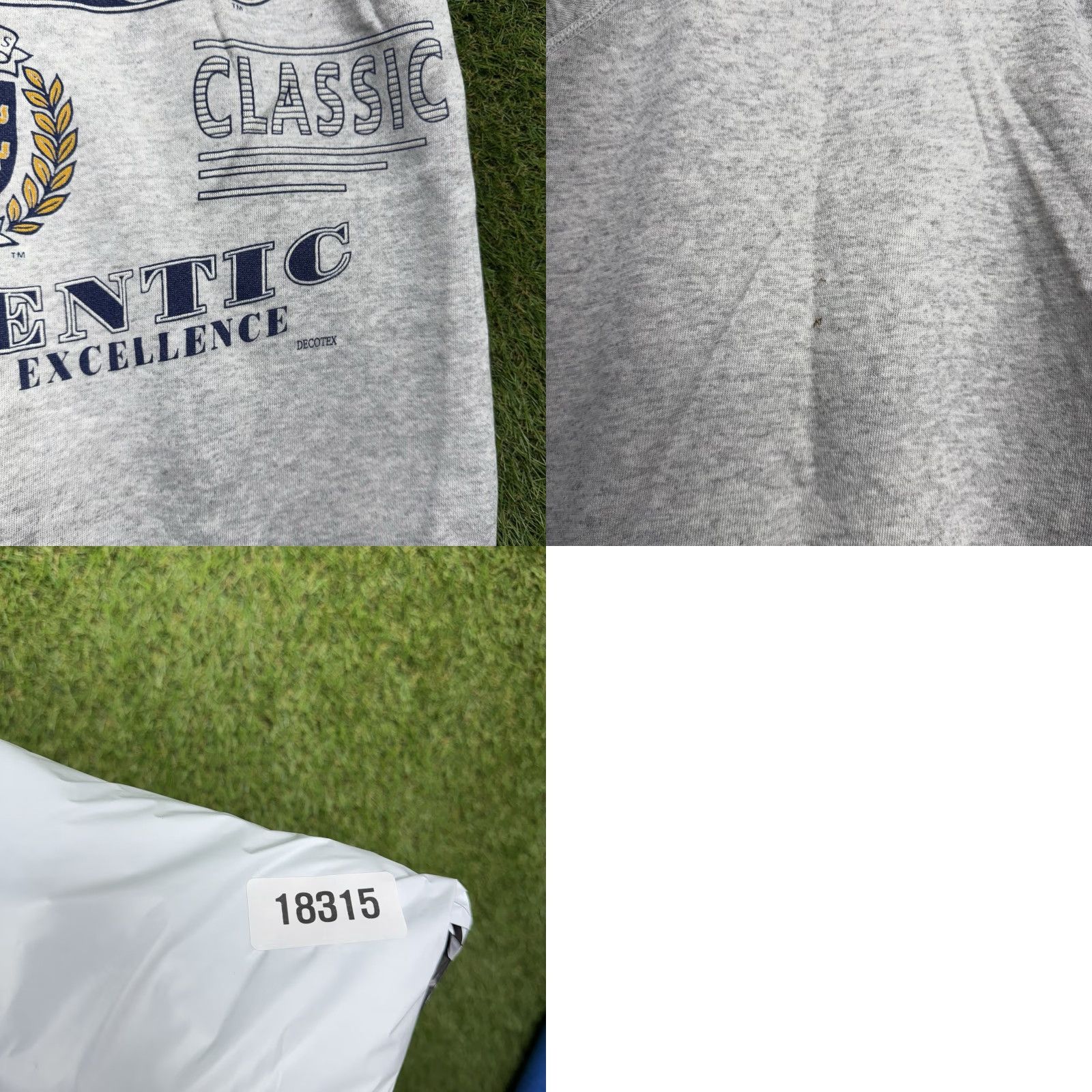 Fruit Of The Loom VINTAGE Yale Bulldogs Sweatshirt Mens 2XL Crewneck Gray 80s AOP Graphic Print Yale University Football Spirit Mens Size US XXL / EU 58 / 5 - 8 Thumbnail