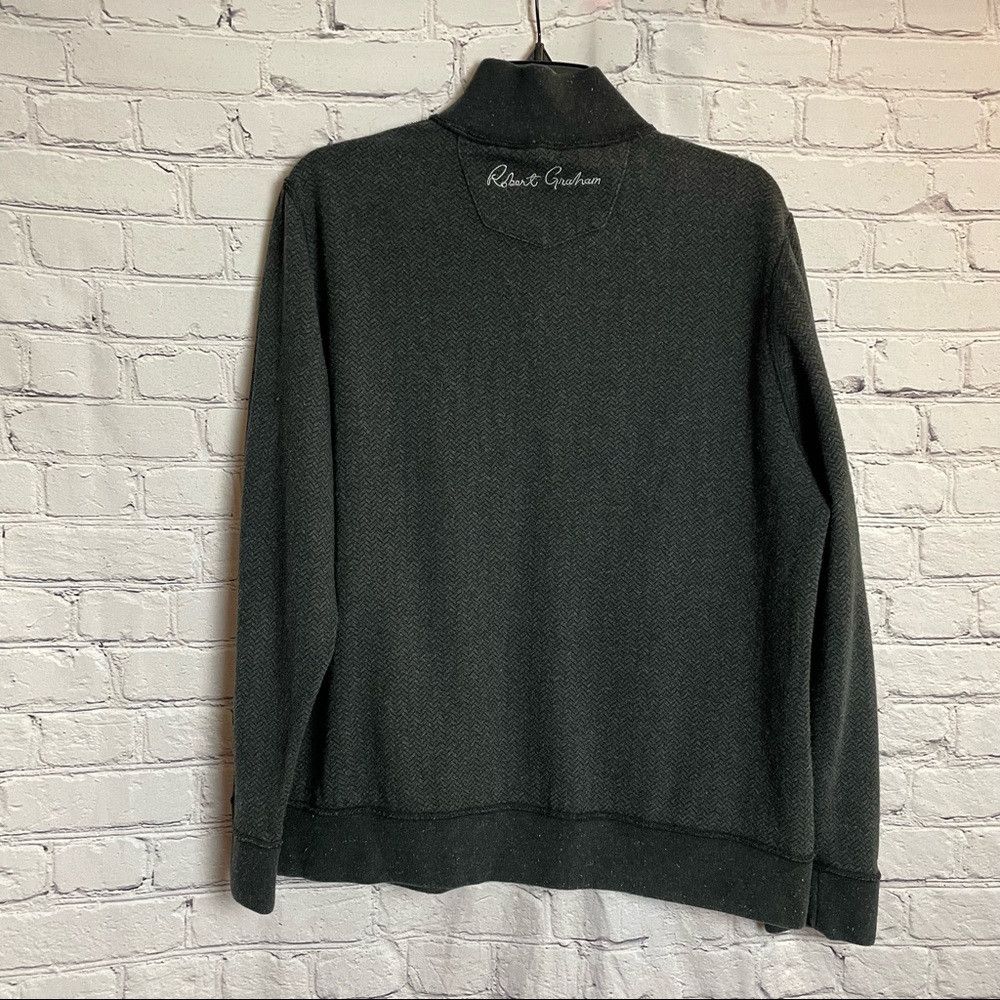 Robert Graham Robert Graham Double Sided Zip Grey Sweater Size M/L Size US M / EU 48-50 / 2 - 4 Thumbnail