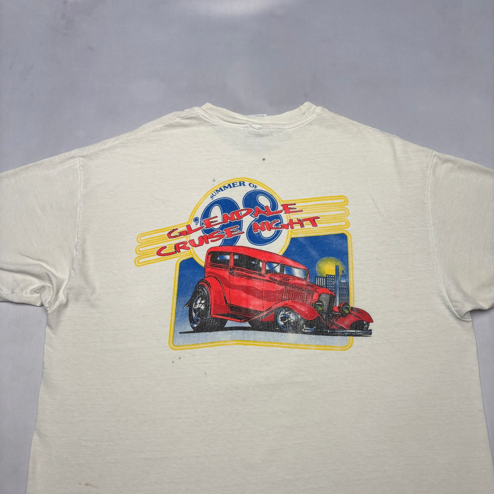 Hanes Vintage 98 Glendale Cruise Night Shirt Men's XL Car Show Tee Size US XL / EU 56 / 4 - 2 Thumbnail