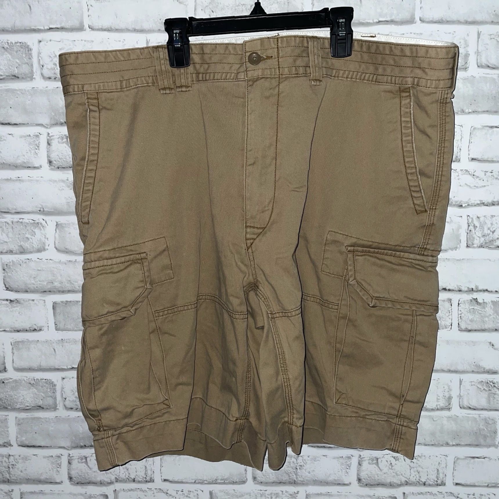 Polo Ralph Lauren Polo Ralph Lauren Cargo Shorts Mens Brown 100% Cotton Size 42 Size US XL / EU 56 / 4 - 2 Thumbnail