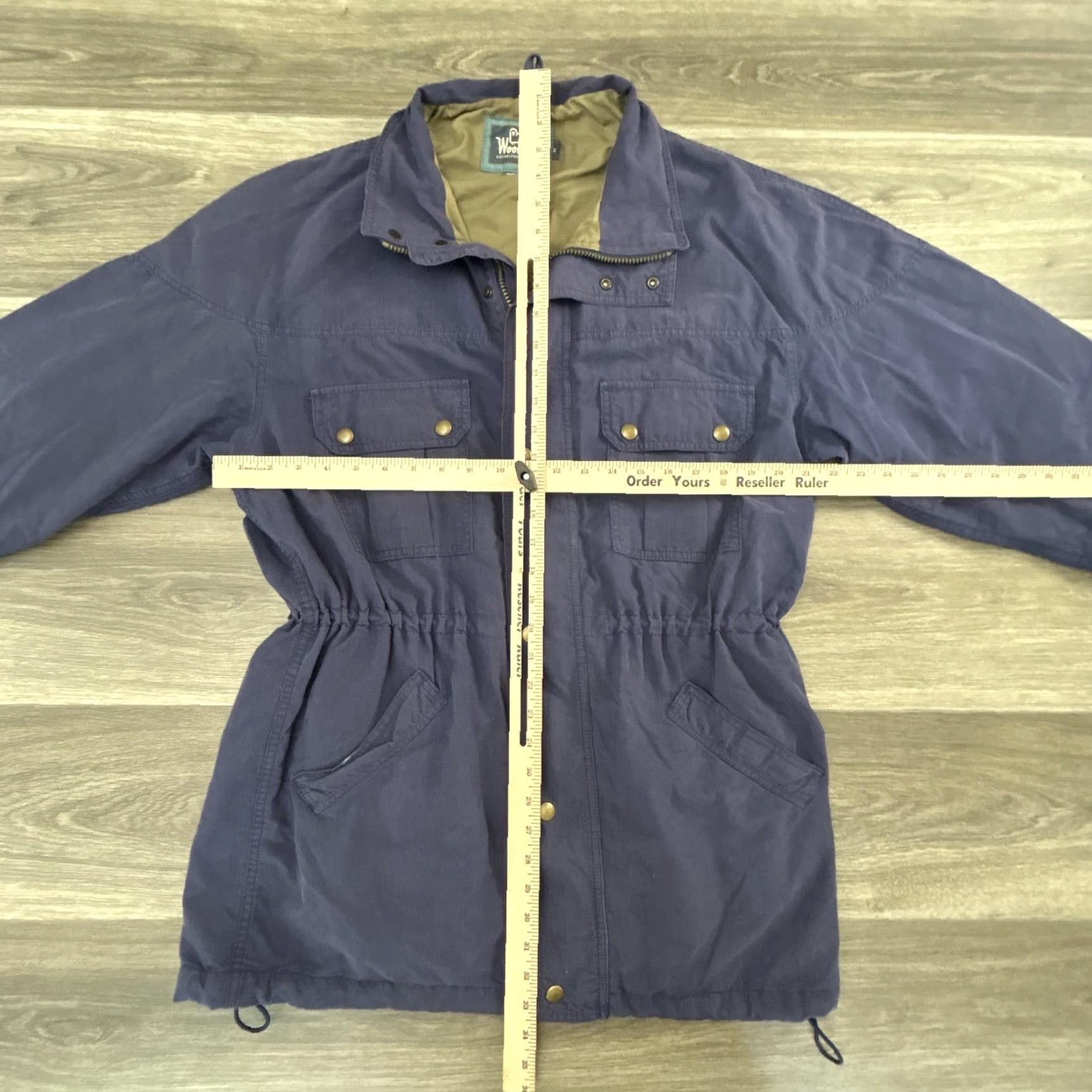 Vintage VINTAGE Woolrich Jacket Mens Medium Navy Blue Field Coat Parka Outdoors 90s Size M / US 6-8 / IT 42-44 - 3 Thumbnail