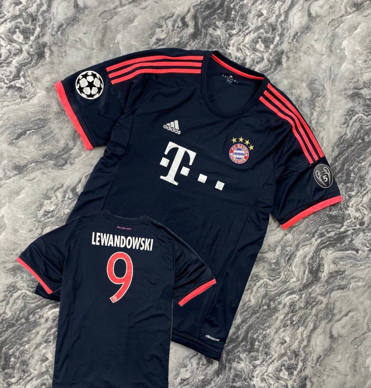 Adidas Adidas Bayern München 2015 2016 Lewandowski #9 Third Jersey Size US XXL / EU 58 / 5 - 1 Thumbnail