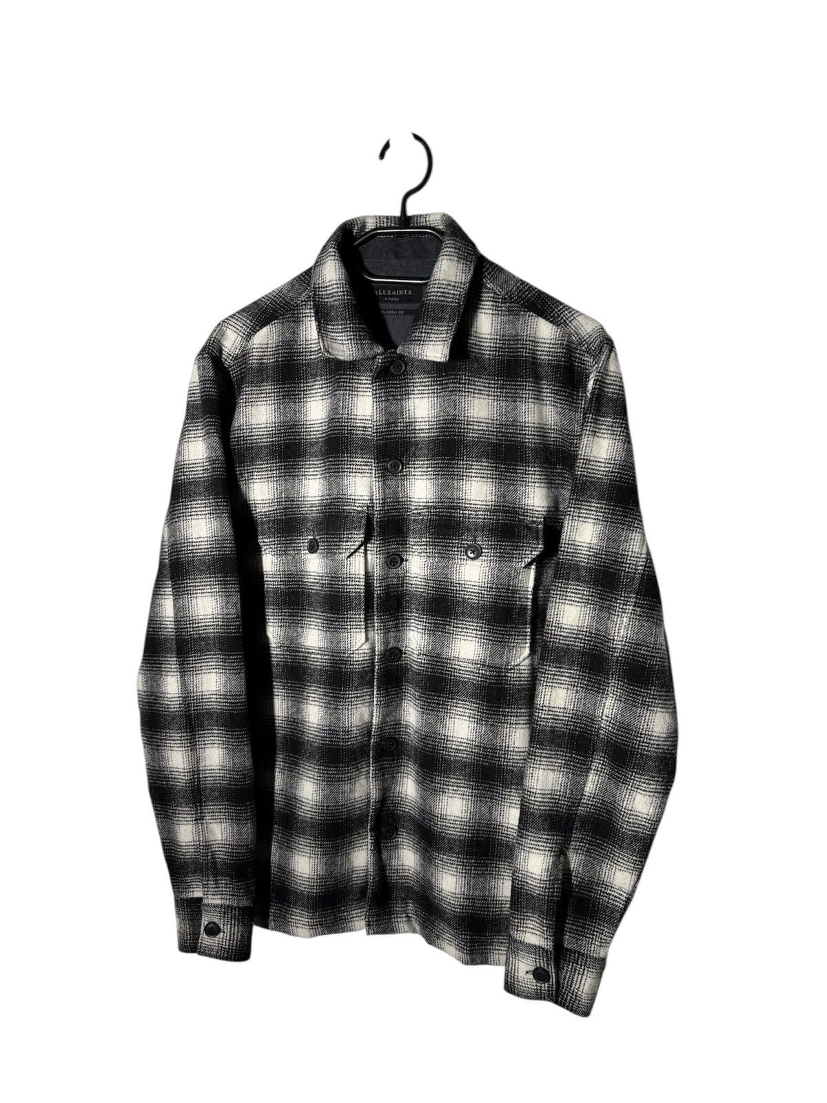 Allsaints Allsaints Plaid Wool Over Shirts Jacket Cargo Pocket S-M Size US M / EU 48-50 / 2 - 1 Thumbnail