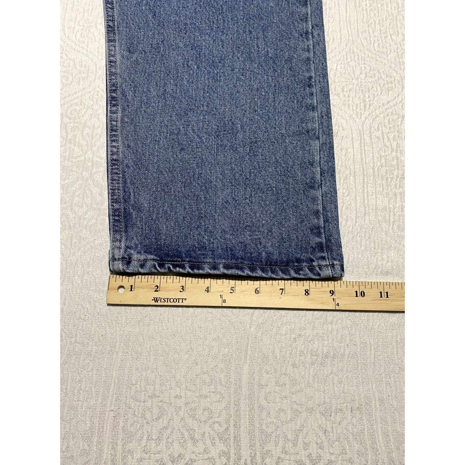 Wrangler Wrangler Jeans Mens 44x30 Blue Relaxed Fit Denim 5-Pocket Zipper Button Fly Comfort Guaranteed Mens Space9T701VR Size US 44 / EU 60 - 8 Thumbnail