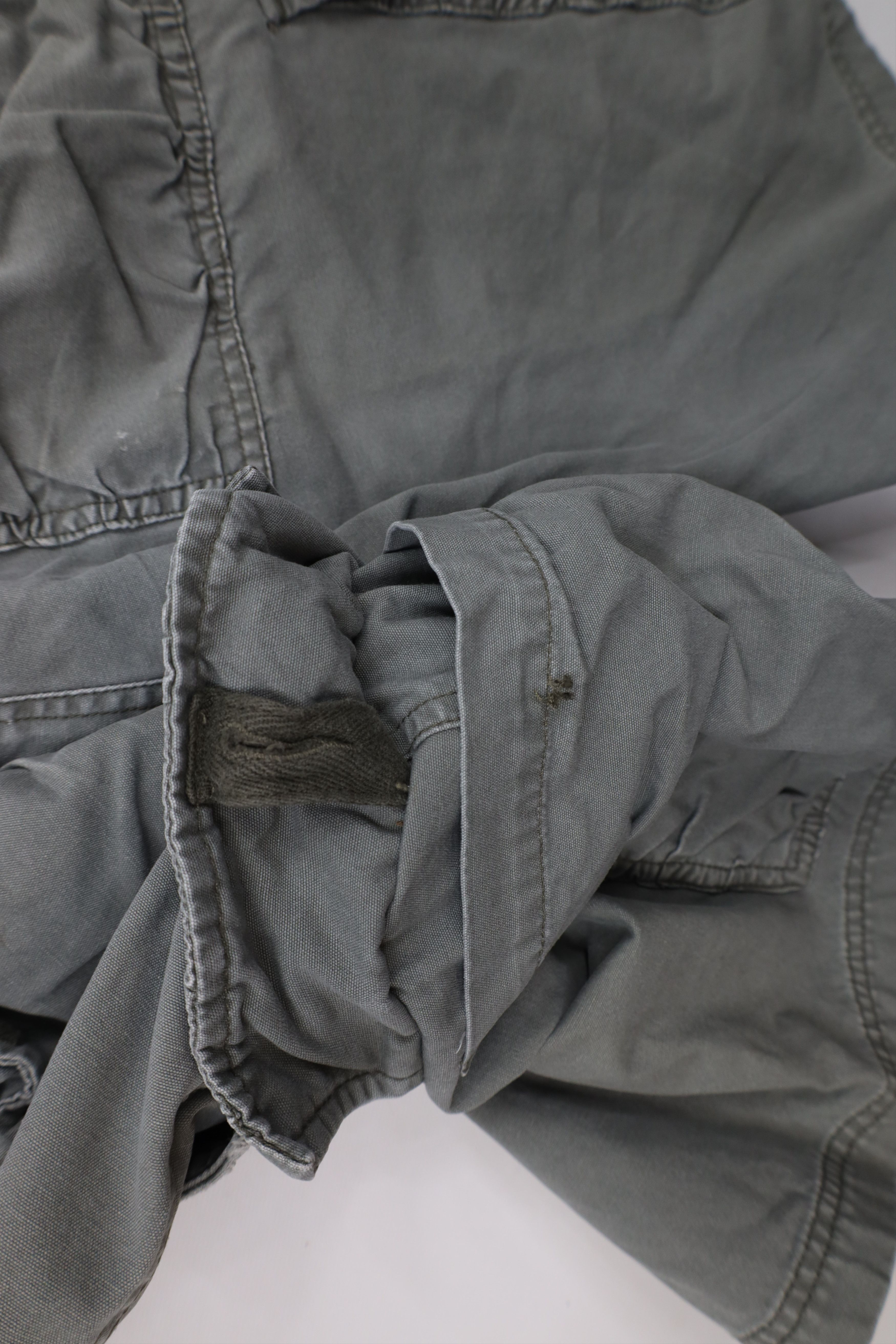 Vintage Vintage 90s IOU Baggy Fit Canvas Cargo Shorts Green Cotton Size US 34 / EU 50 - 14 Thumbnail