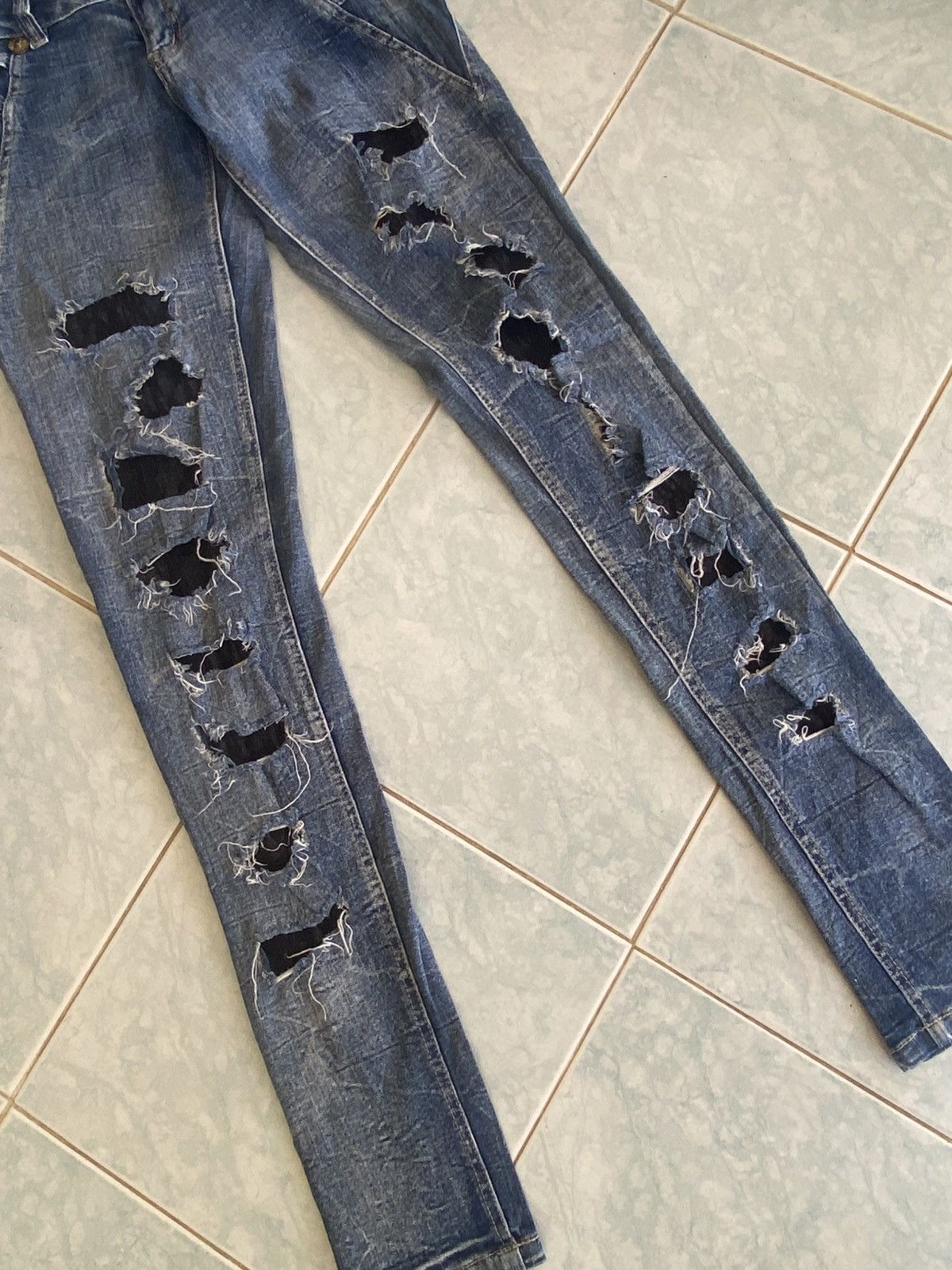 If Six Was Nine Dig Deef Distressed Punk Pants - look like hysteric glamour Size 31" - 4 Thumbnail