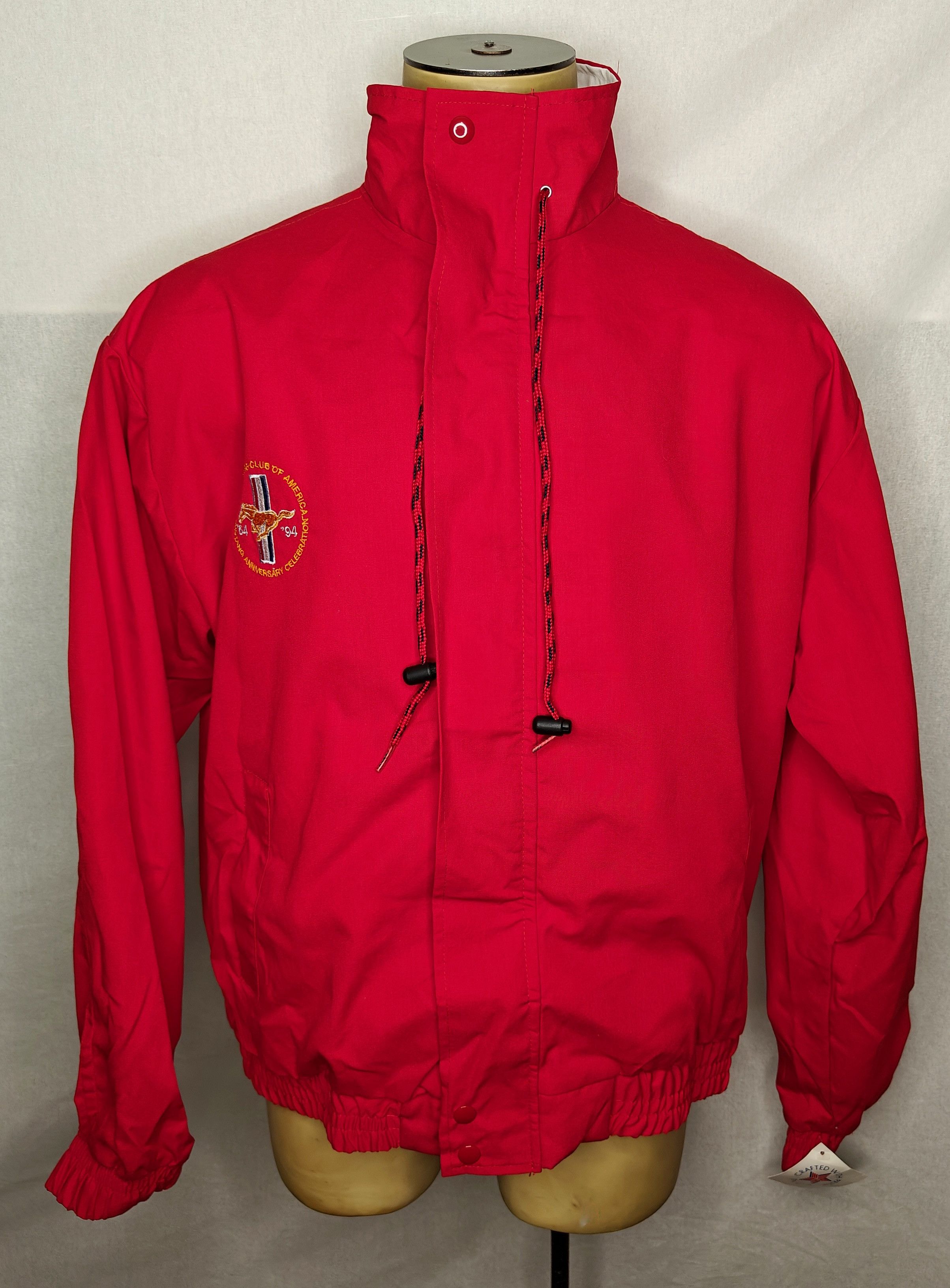 Ford NWT Vtg 90s Ford Mustang Club of America USA bomber jacket Size US XL / EU 56 / 4 - 2 Thumbnail