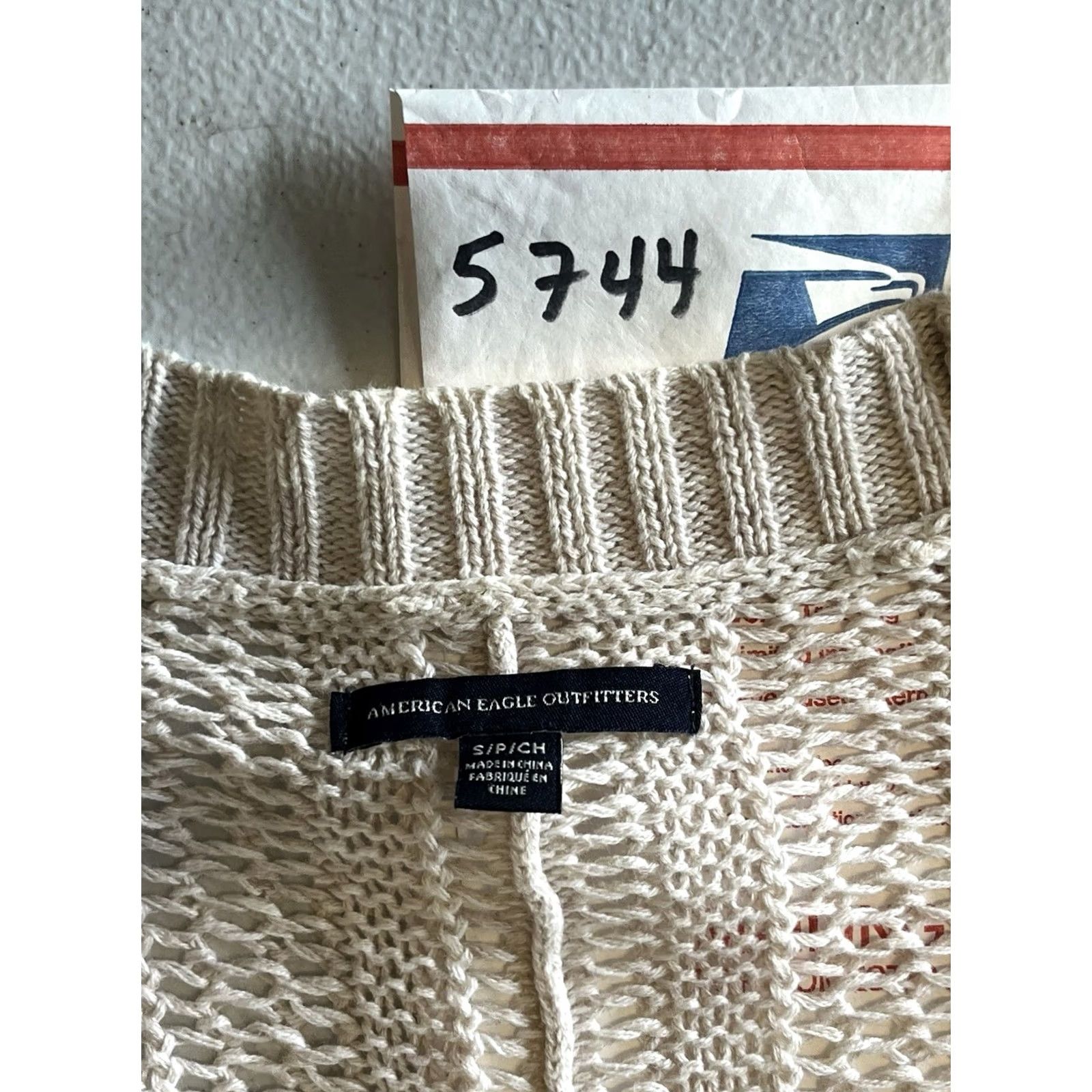 American Eagle Outfitters American Eagle Womens Sweater Small Light Brown Long Sleeve Open Front Cardigan Size S / US 4 / IT 40 - 7 Thumbnail