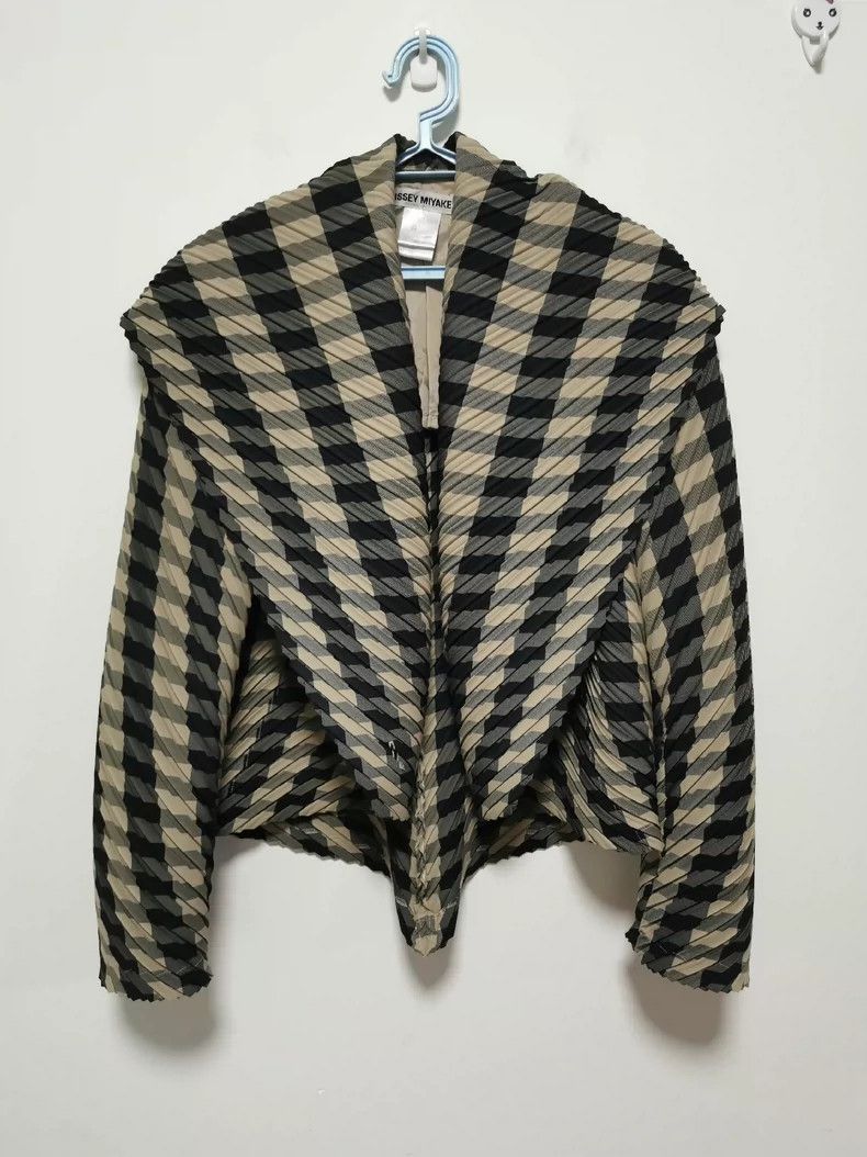 Issey Miyake Issey Miyake Plaid Pattern Outer Jacket - dmc Size US M / EU 48-50 / 2 - 1 Thumbnail
