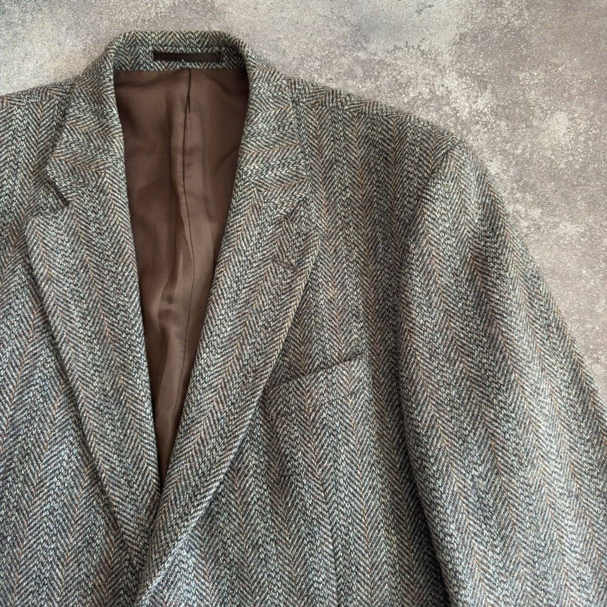 Harris Tweed × Vintage Harris Tweed Vintage Retro Wool Coat Size US L / EU 52-54 / 3 - 6 Thumbnail