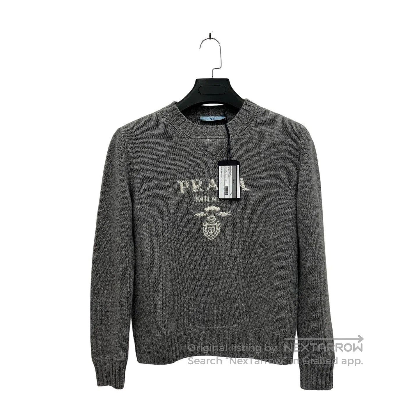 Prada Prada FW25 Embroidered Logo Cashmere Sweater. Size XS / US 0-2 / IT 36-38 - 1 Thumbnail