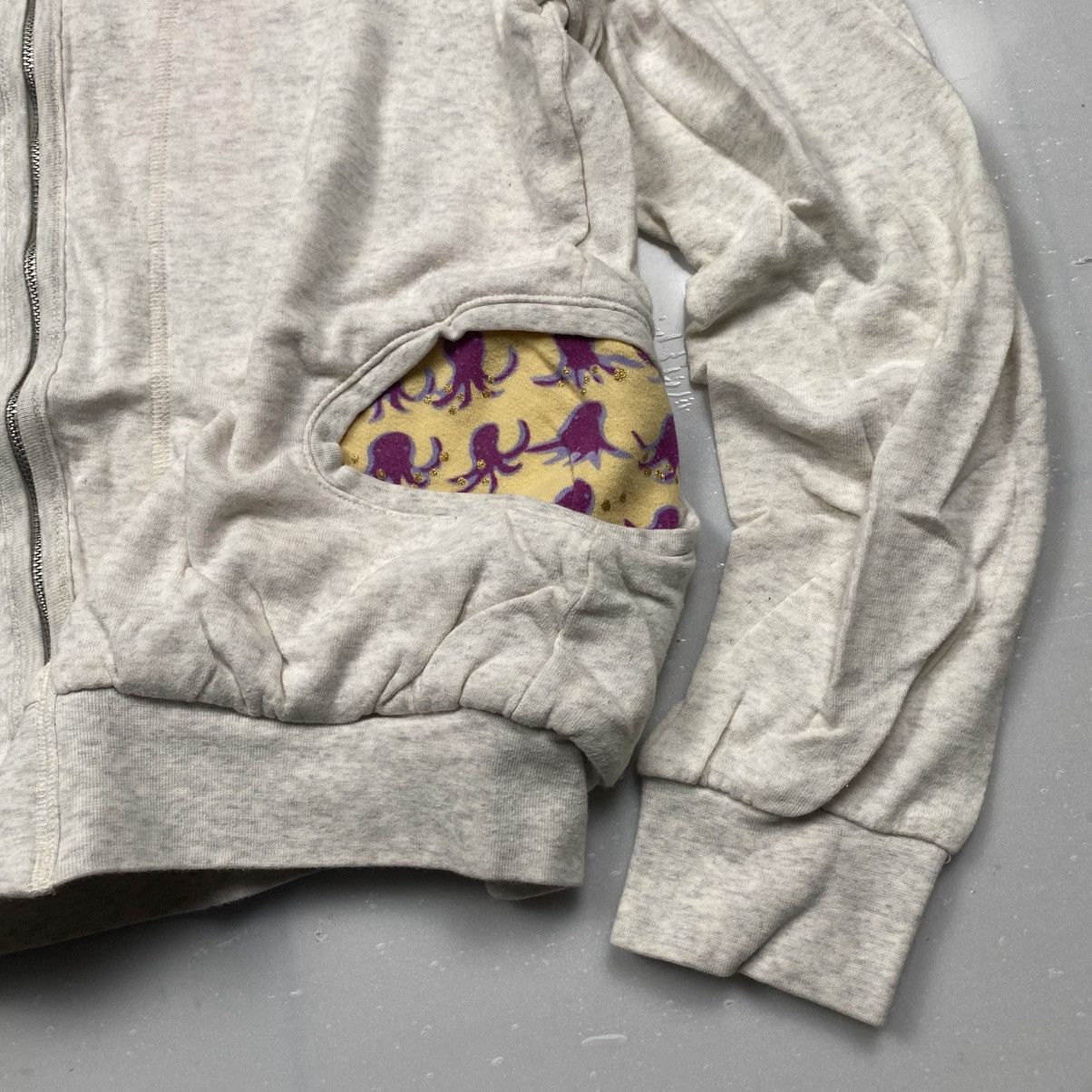 Tsumori Chisato Vintage Tsumori Chisato Floral Crop Boxy Zip Up Size M / US 6-8 / IT 42-44 - 2 Thumbnail