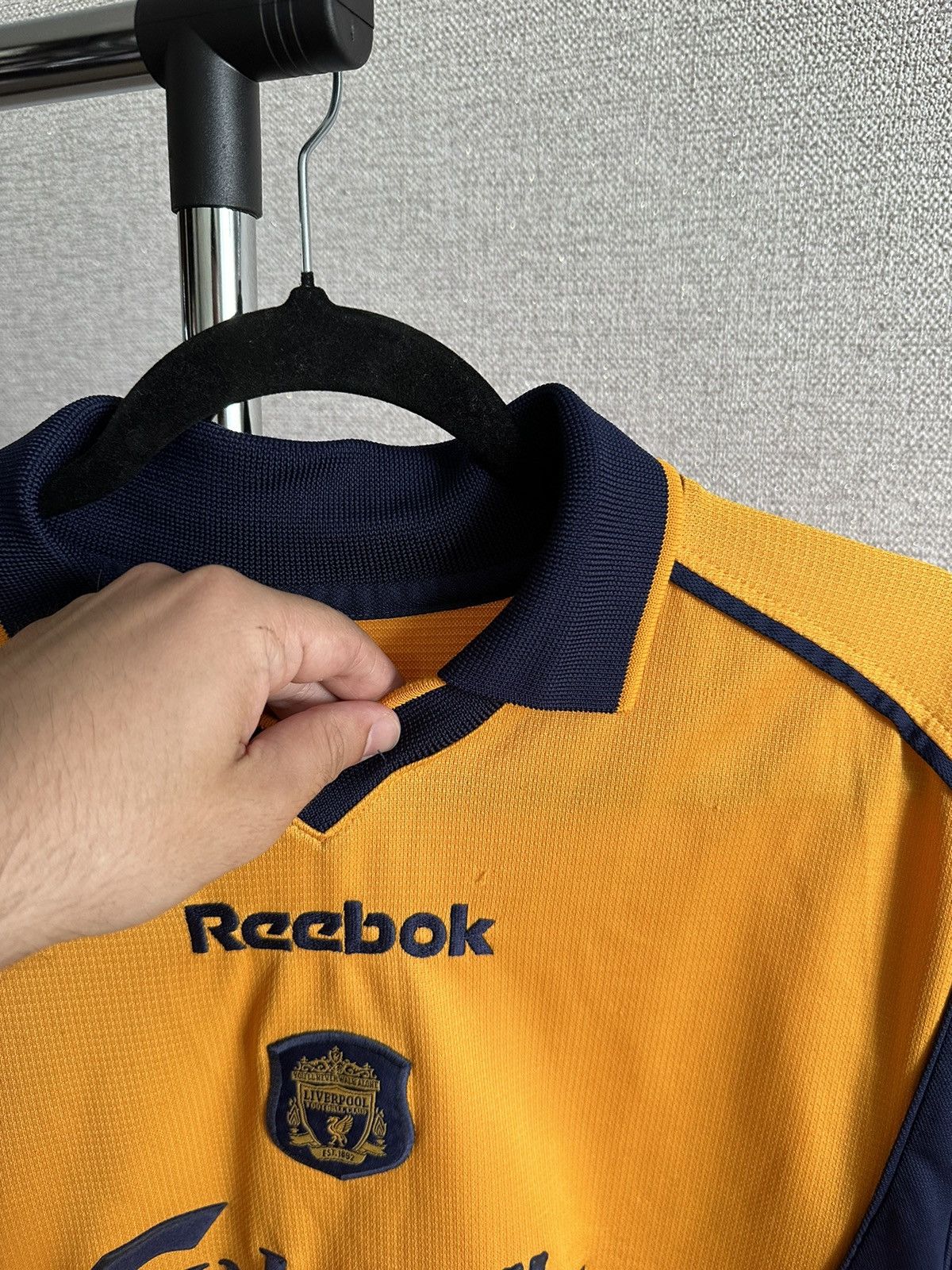 Reebok 2000/01 Reebok Liverpool FC Third Kit Soccer Jersey Size US L / EU 52-54 / 3 - 6 Thumbnail
