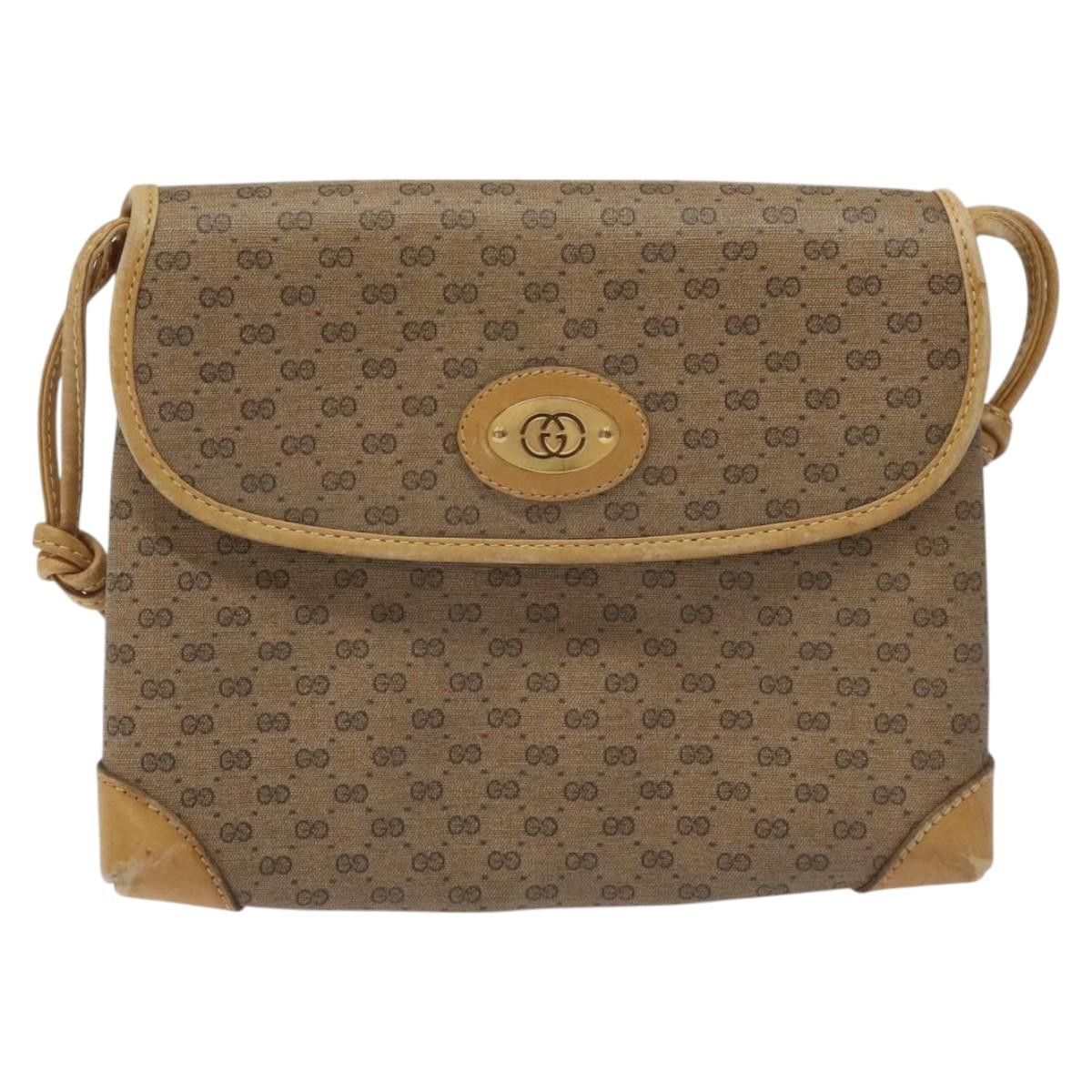 Gucci GUCCI Micro GG Canvas Shoulder Bag Pvc Leather Beige Size ONE SIZE - 2 Thumbnail