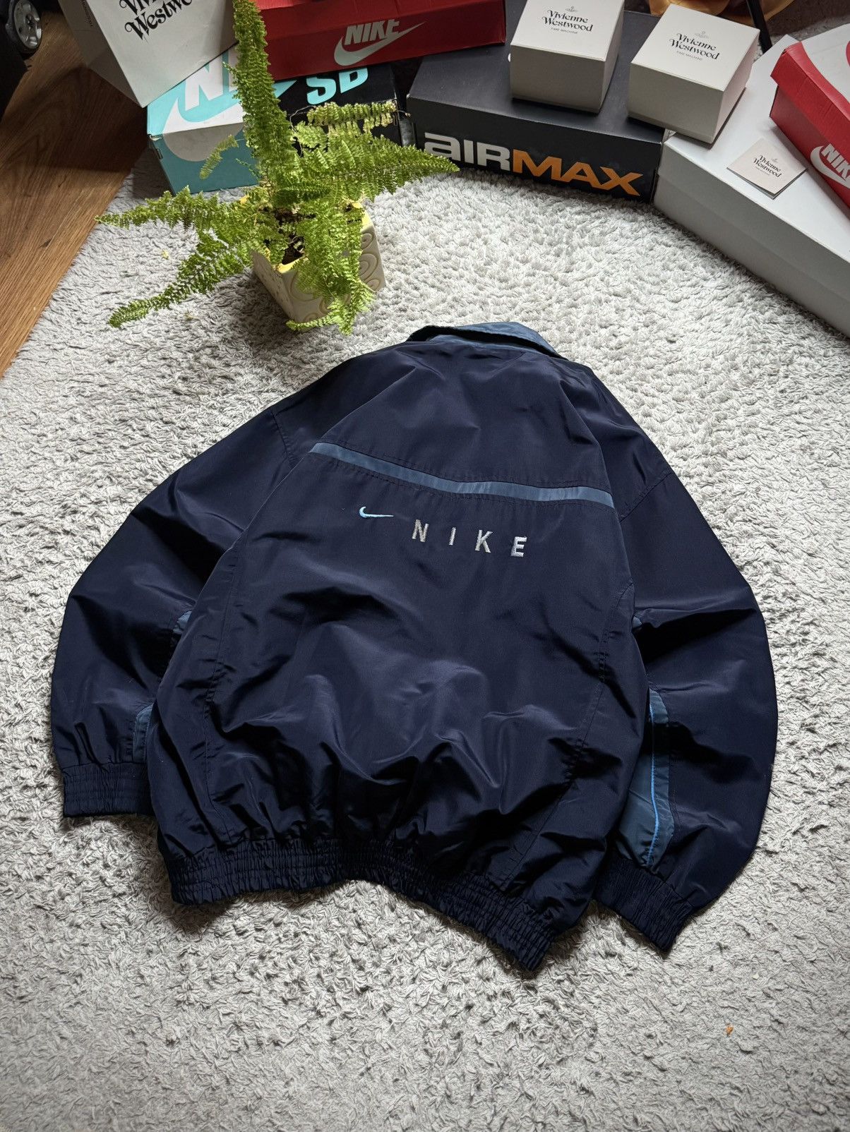 Nike 90s Nike Jacket Retro Big Logo Rare Vintage Swoosh Rap Size US M / EU 48-50 / 2 - 2 Thumbnail