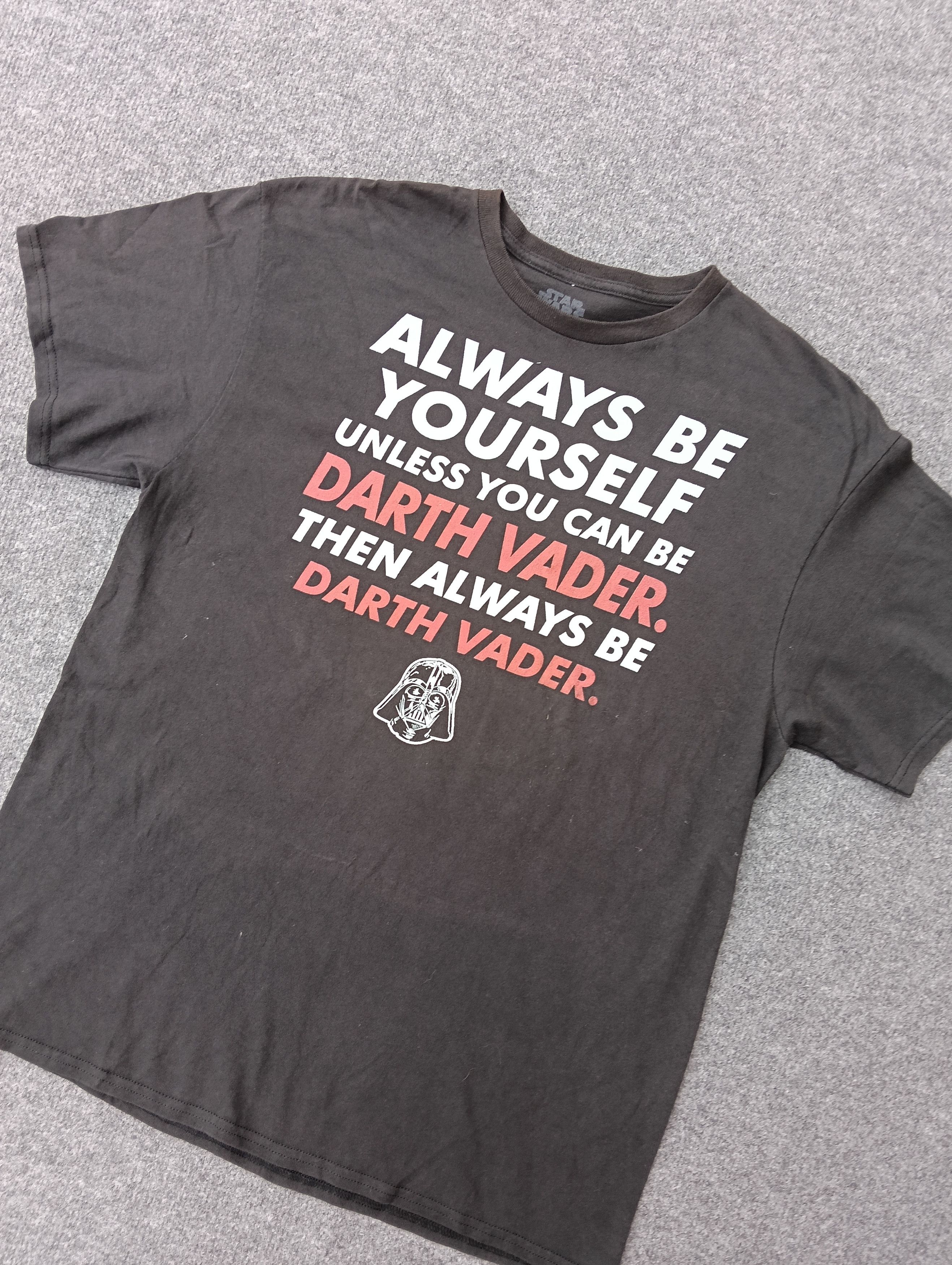 Cartoon Network × Star Wars Star wars always be yourself or be Darth Vader black tshirt. Size US M / EU 48-50 / 2 - 1 Thumbnail