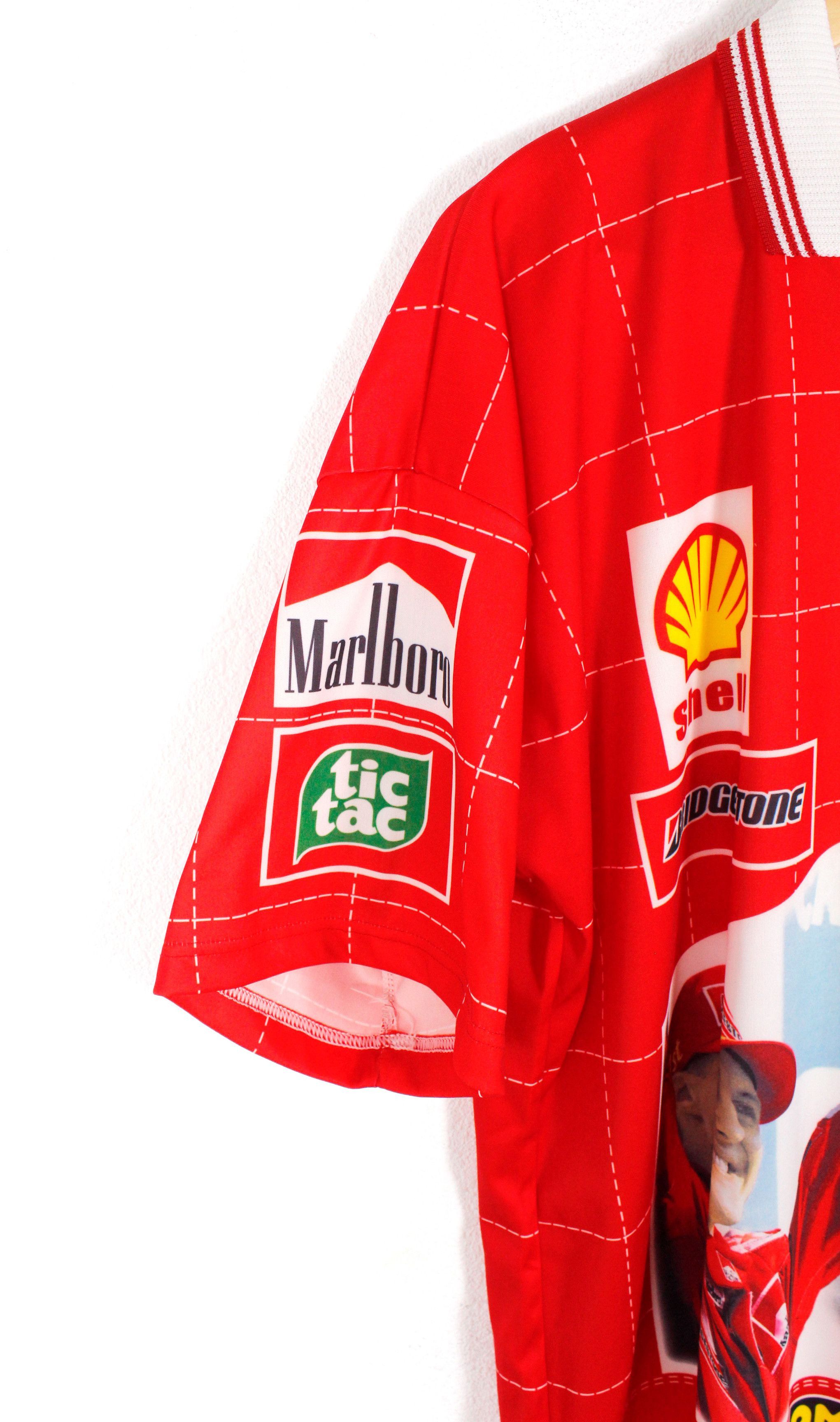 Ferrari Vintage Ferrari Schumacher F1 Racing Jersey Tee T-shirt Size US XXL / EU 58 / 5 - 2 Thumbnail