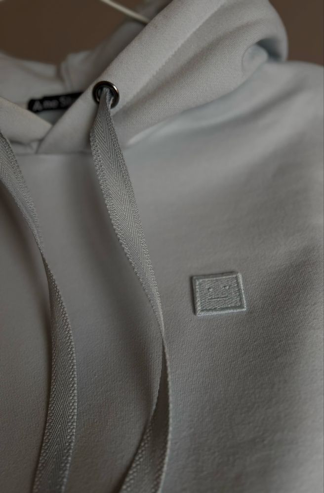 Acne Studios Acne Womens Ferris Face Floragatan Baby Blue Hoodie Size M / US 6-8 / IT 42-44 - 3 Thumbnail