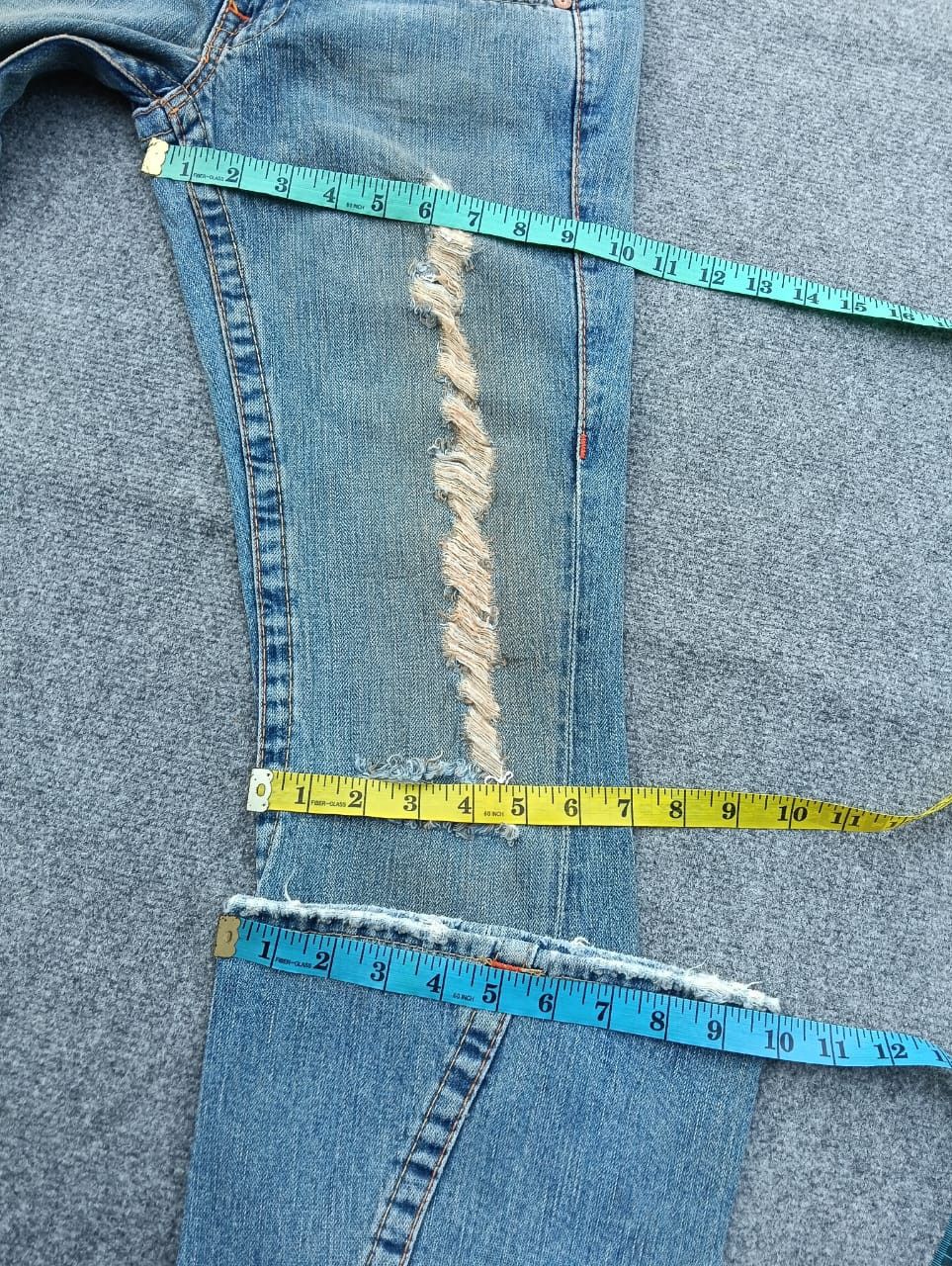 True Religion Distressed True Religion Women's Super Flare Jeans USA made. Size 28" / US 6 / IT 42 - 8 Thumbnail
