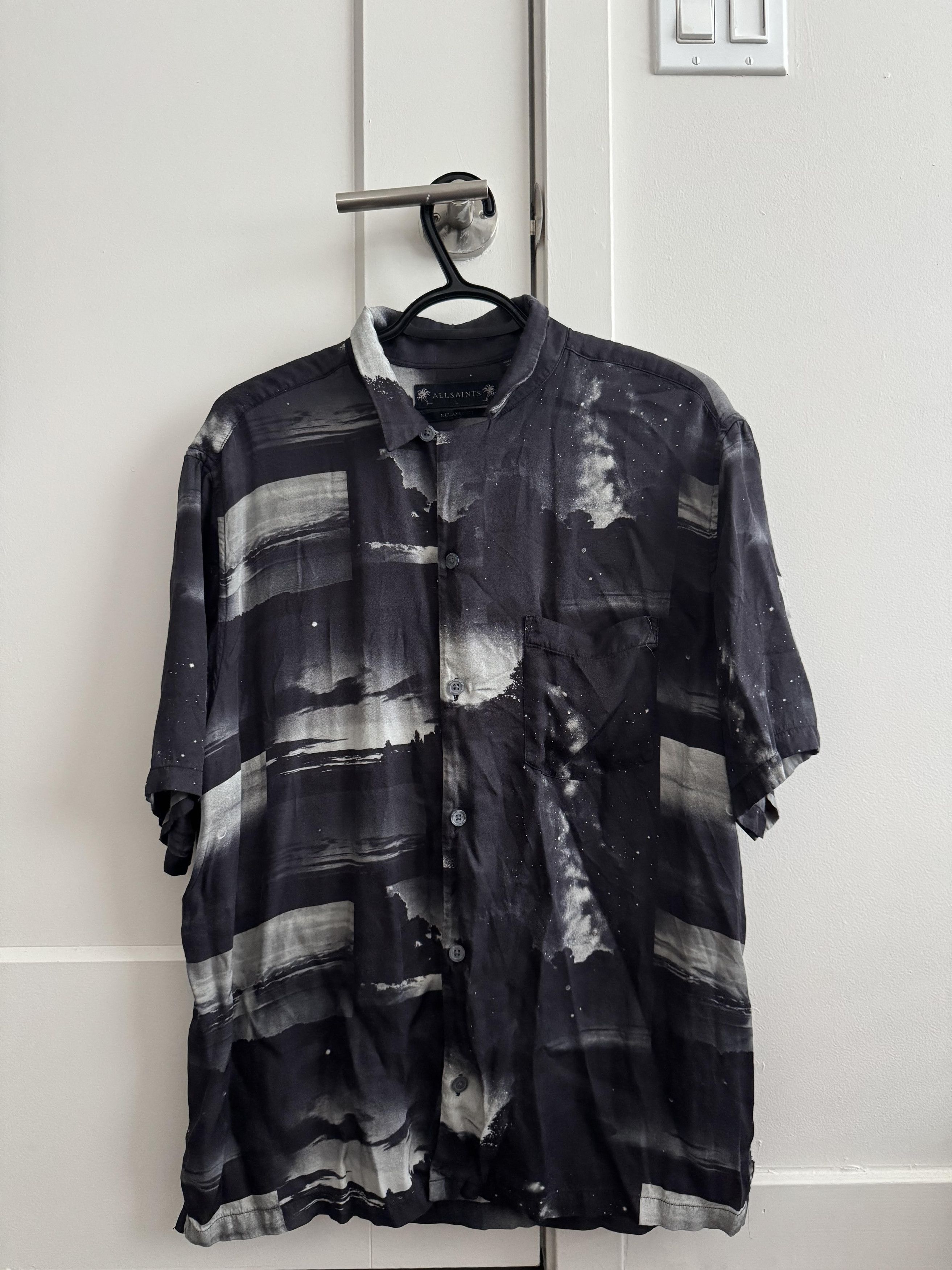 Allsaints Viscose Shirt (Sky)