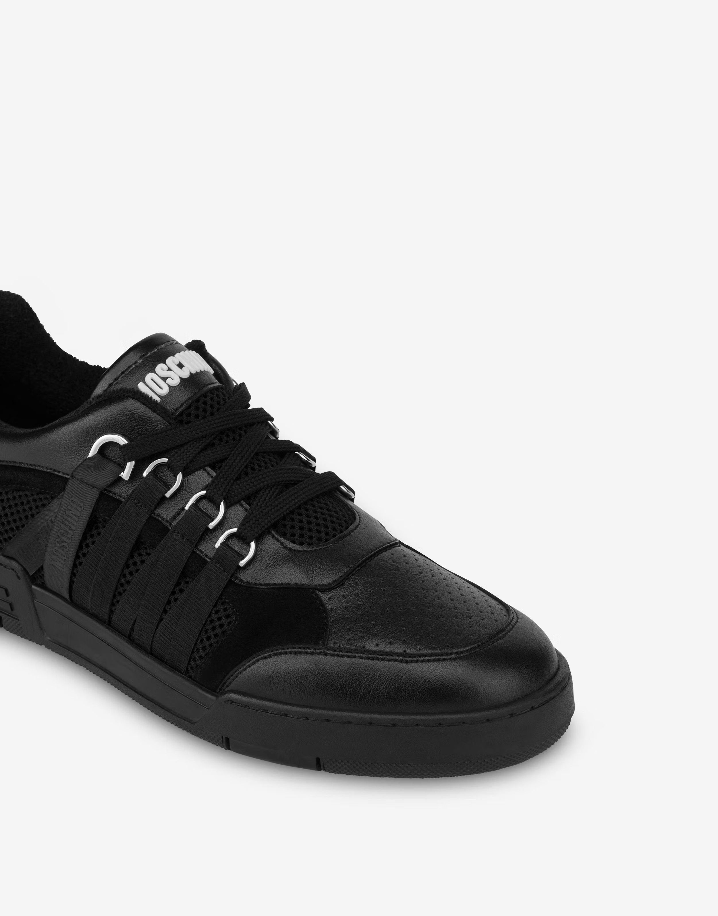 Moschino o1s22i1n0924 Streetball Low-Top Sneakers in Black Size US 8 / EU 41 - 4 Thumbnail
