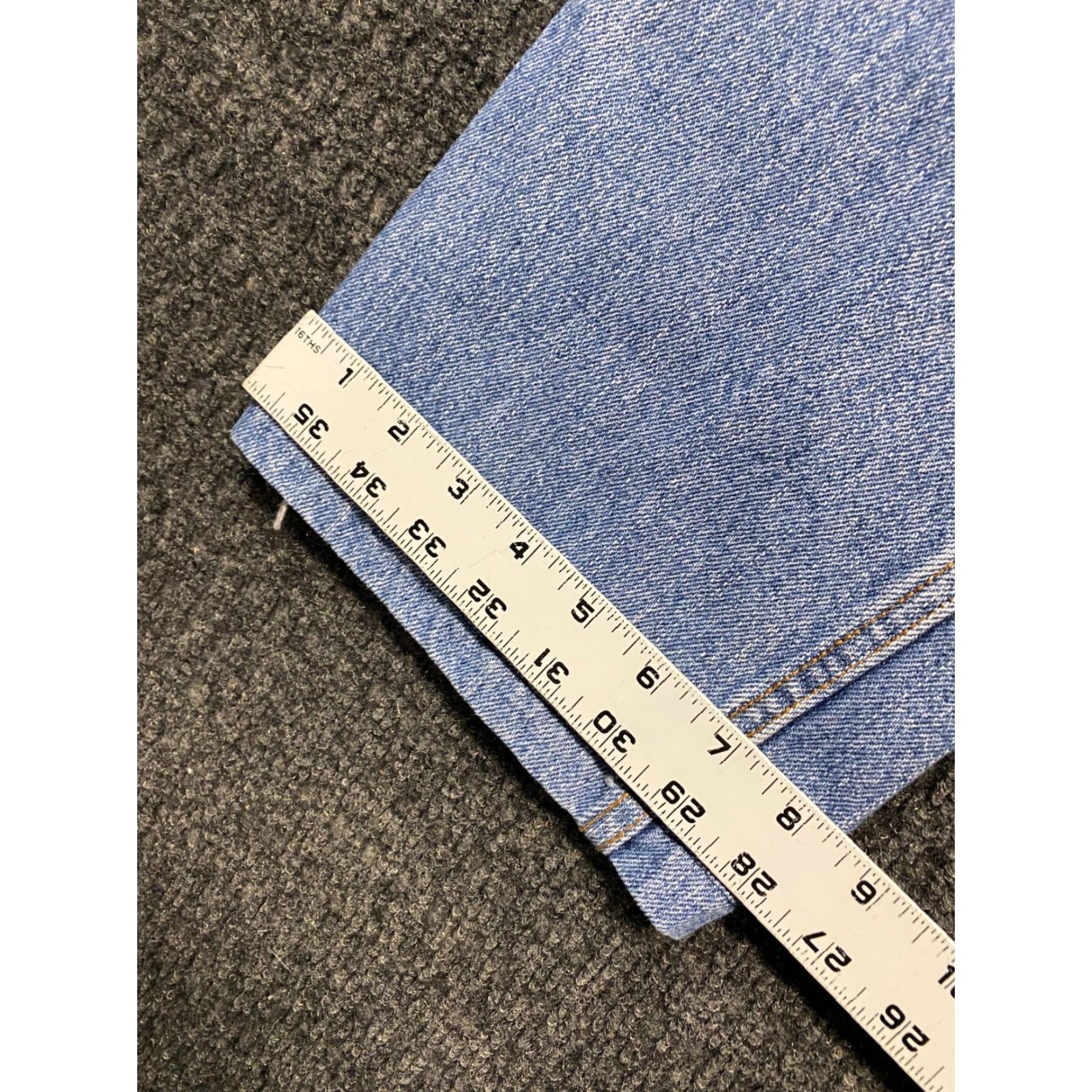 Levi's VINTAGE Levi’s SIGNATURE Jeans Regular Bootcut 32 x 29 Men Blue Cotton Denim 90s Grunge Skater Distressed Pocket 5-Pocket Hemmed 29” Black? Size US 32 / EU 48 - 7 Thumbnail