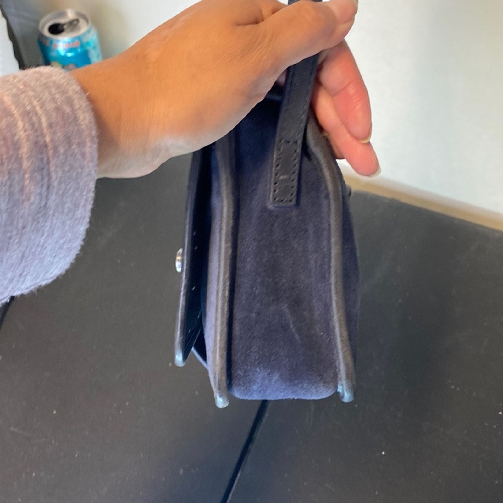 Lucky Brand Lucky Brand rose suede distressed leather crossbody bag Size ONE SIZE - 3 Thumbnail