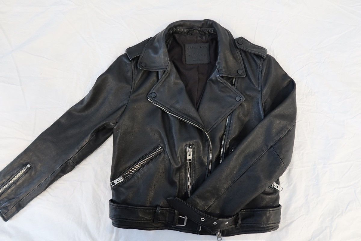 Allsaints All Saints Leather Jacket Size M / US 6-8 / IT 42-44 - 2 Thumbnail