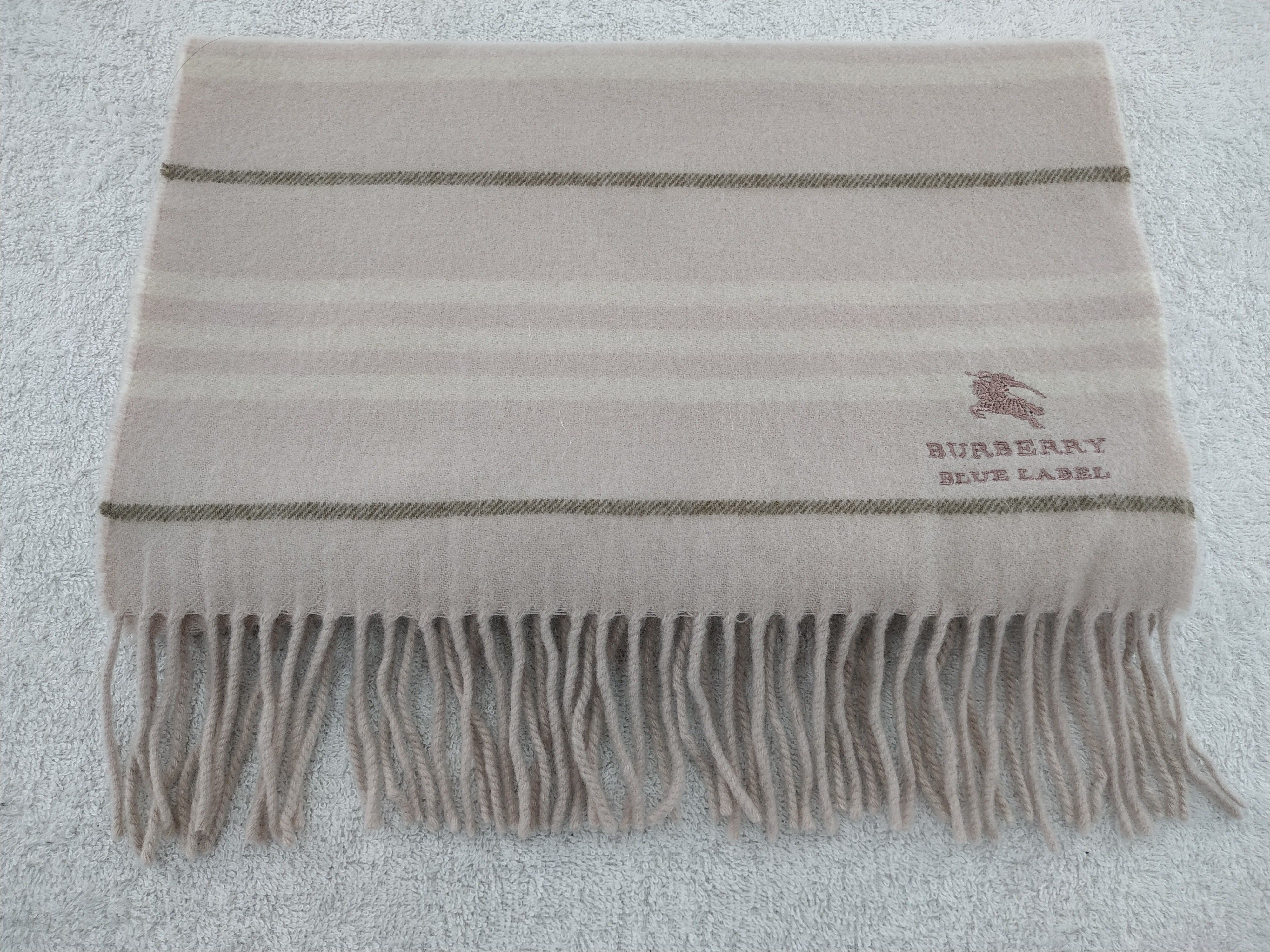 Burberry × Vintage Burberry Blue Label Scarf / Muffler / Neckwear - WW293 Size ONE SIZE - 4 Thumbnail