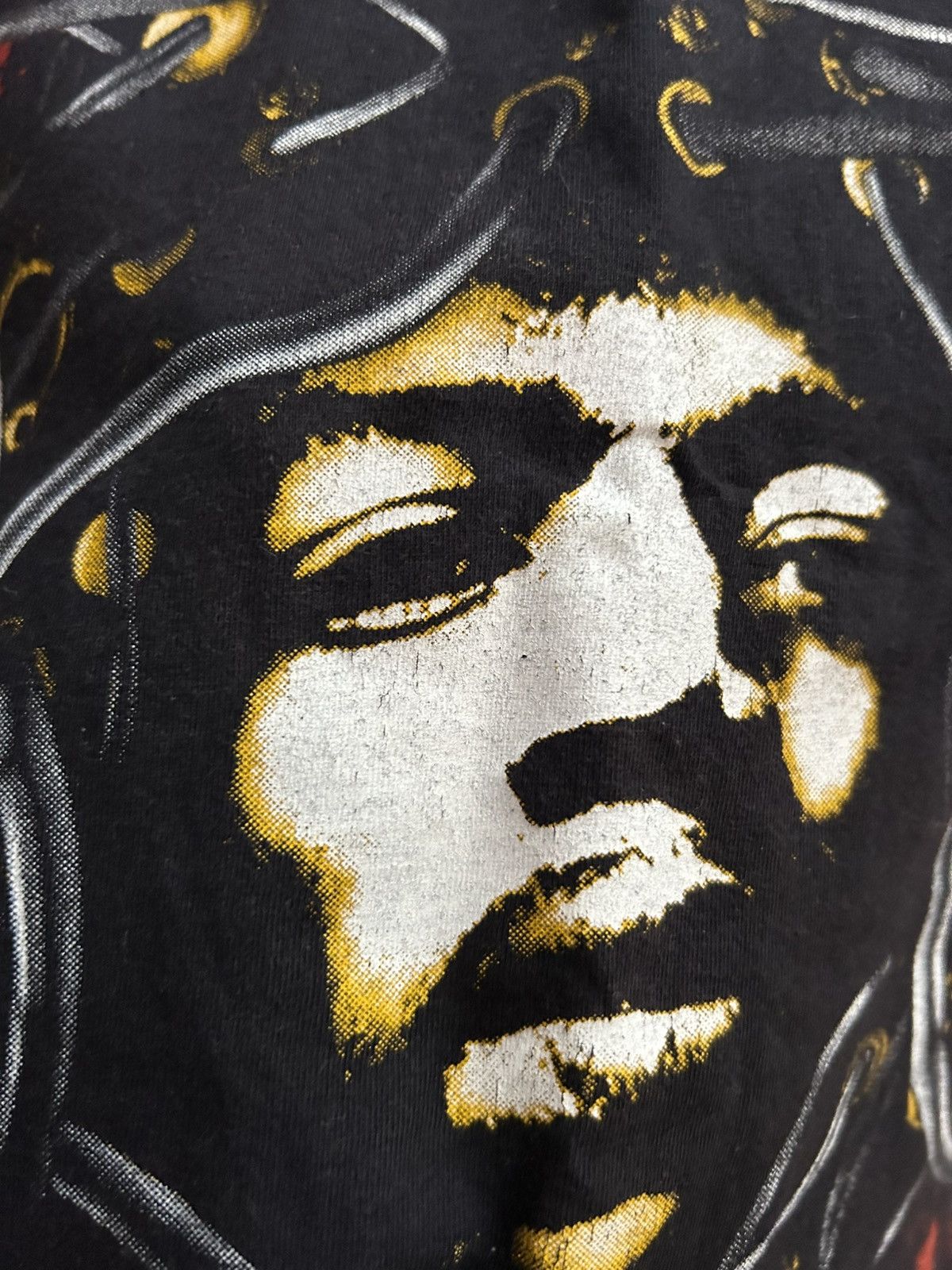 Jimi Hendrix 90s Jimi Hendrix Black Single Stitch T-shirt Size US M / EU 48-50 / 2 - 8 Thumbnail
