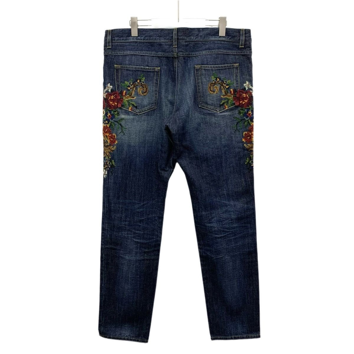 Dolce & Gabbana Dolce & Gabbana Dark Blue Distressed Denim Pants K26WX Size US 36 / EU 52 - 2 Thumbnail