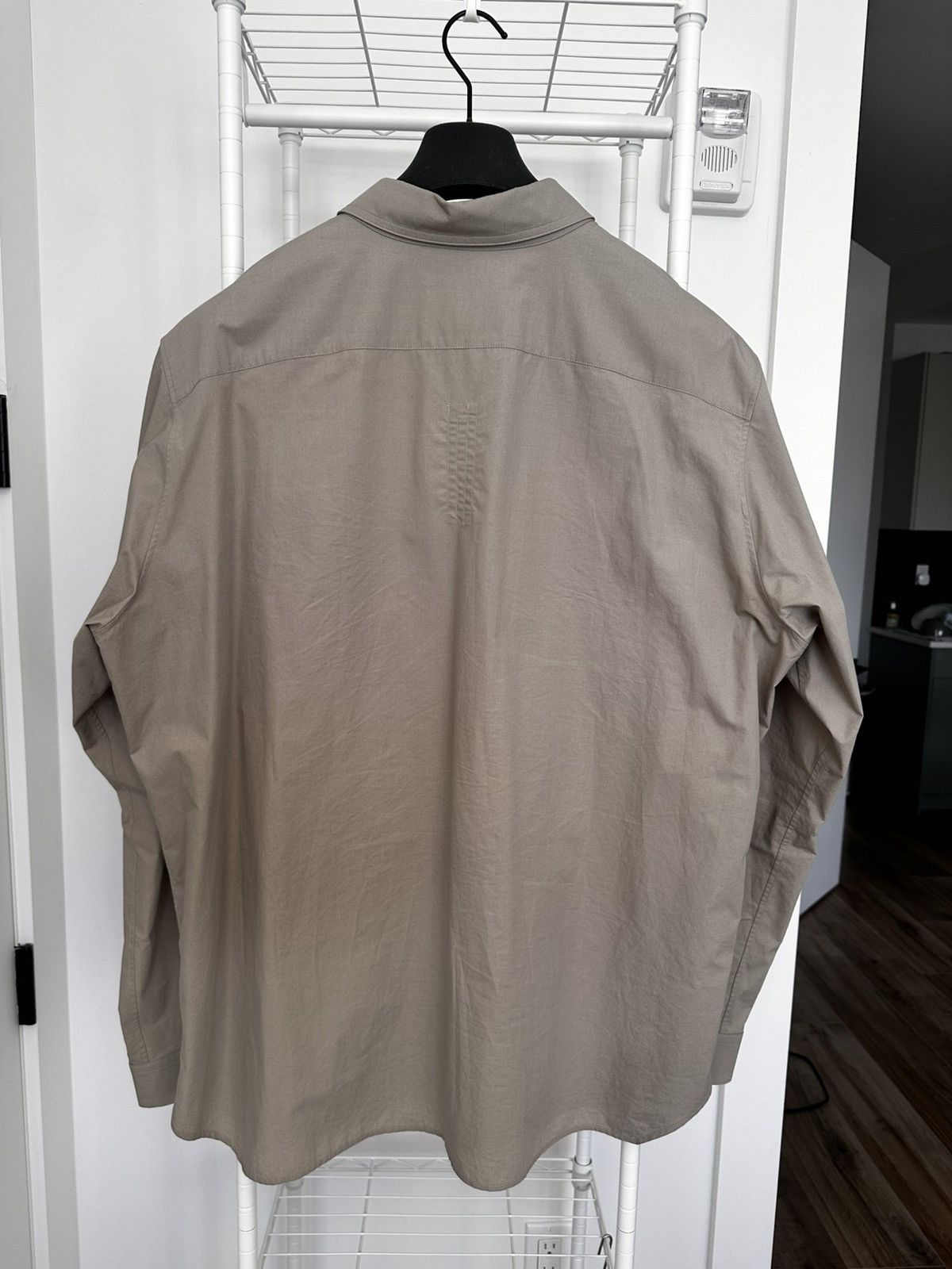 Rick Owens WORK SHIRT PEARL 56 Size US XXL / EU 58 / 5 - 9 Thumbnail