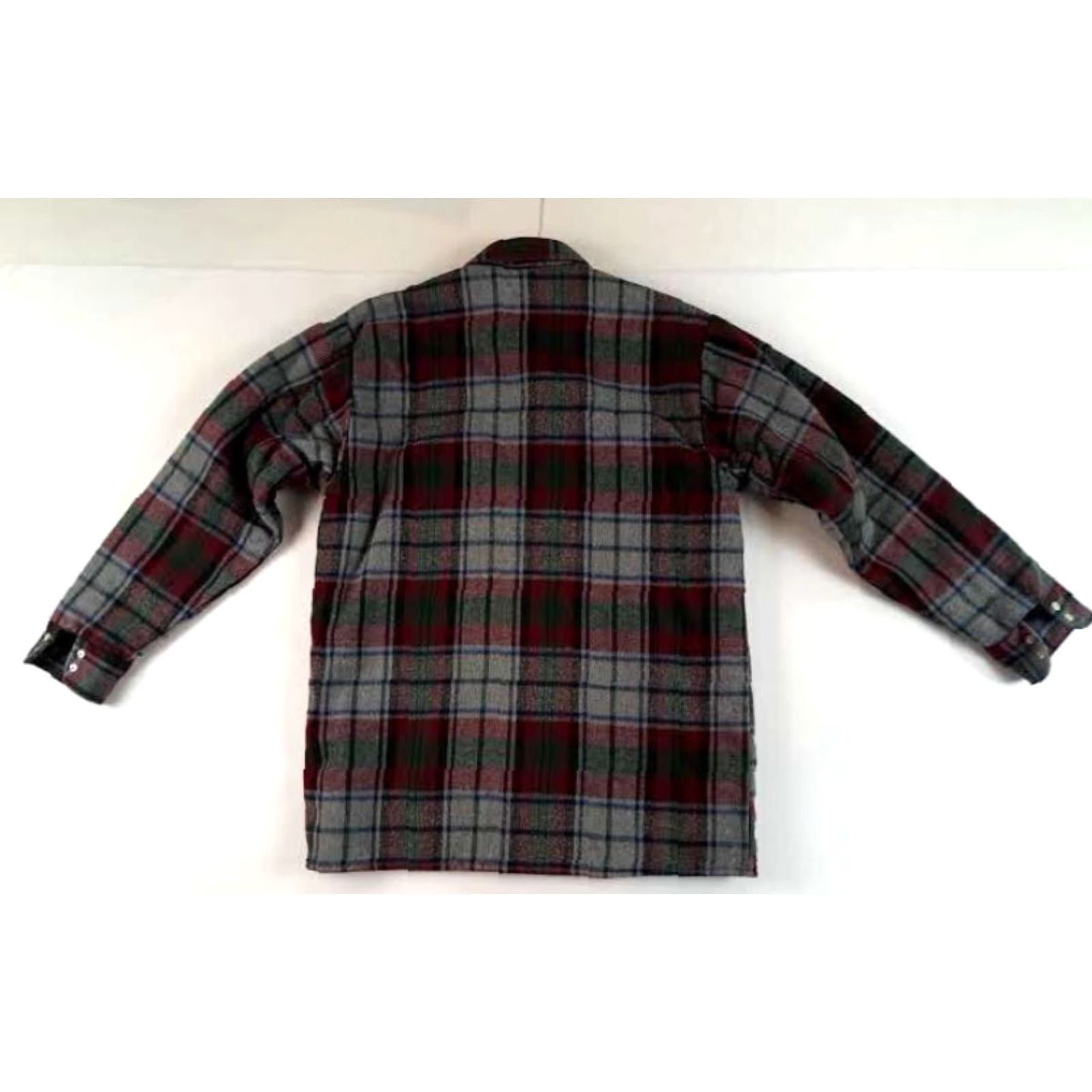 Vintage VINTAGE Five Brothers Shirt Jacket Insulated Quilted Full Pearl Snap Button Flannel Outdoor Shirt Medium USA Unisex Adults Size US M / EU 48-50 / 2 - 5 Thumbnail