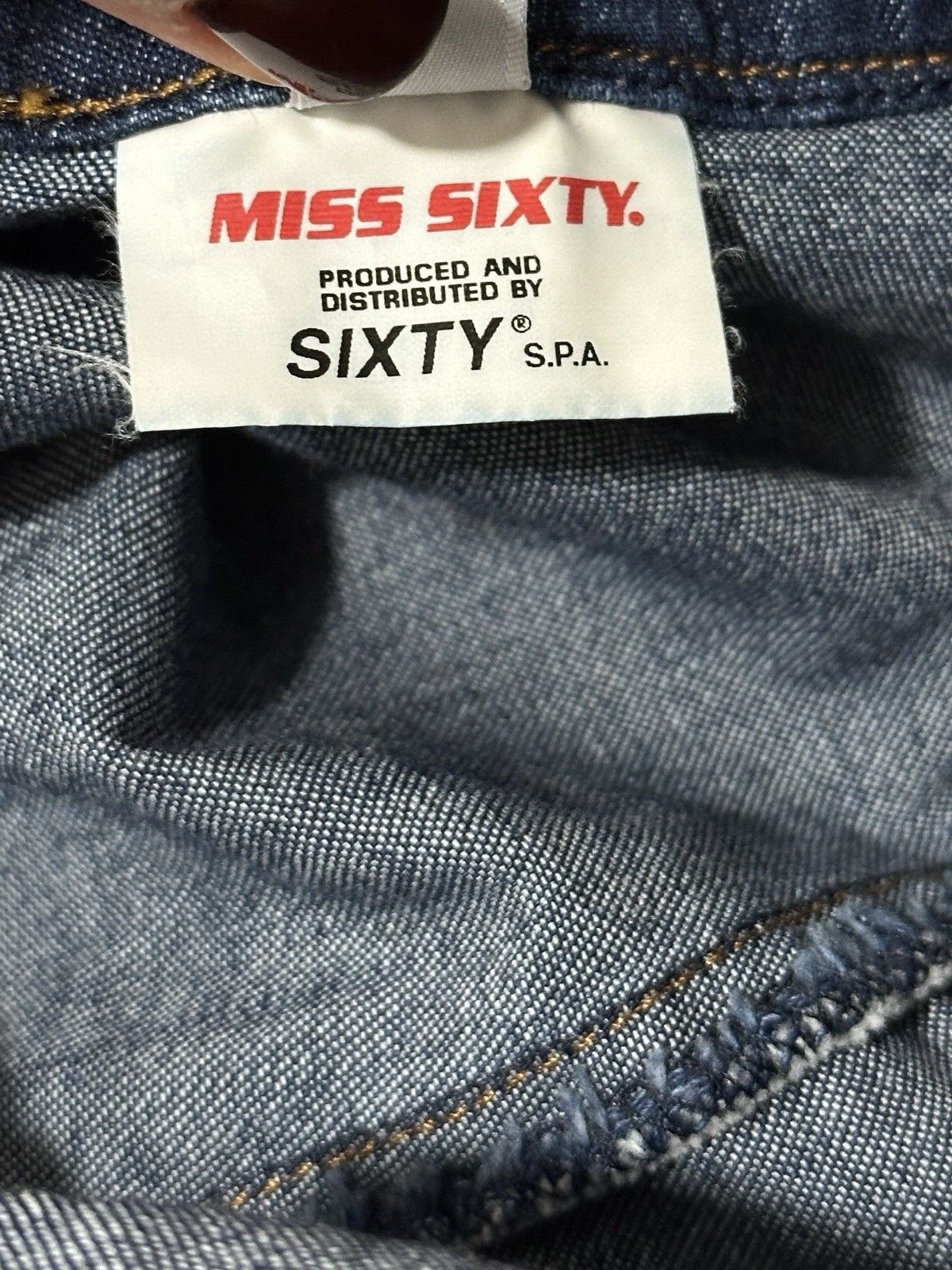 Miss Sixty Miss Sixty Jumpsuit Open Back Vintage Y2k Festival Denim Size 26" / US 2 / IT 38 - 19 Thumbnail