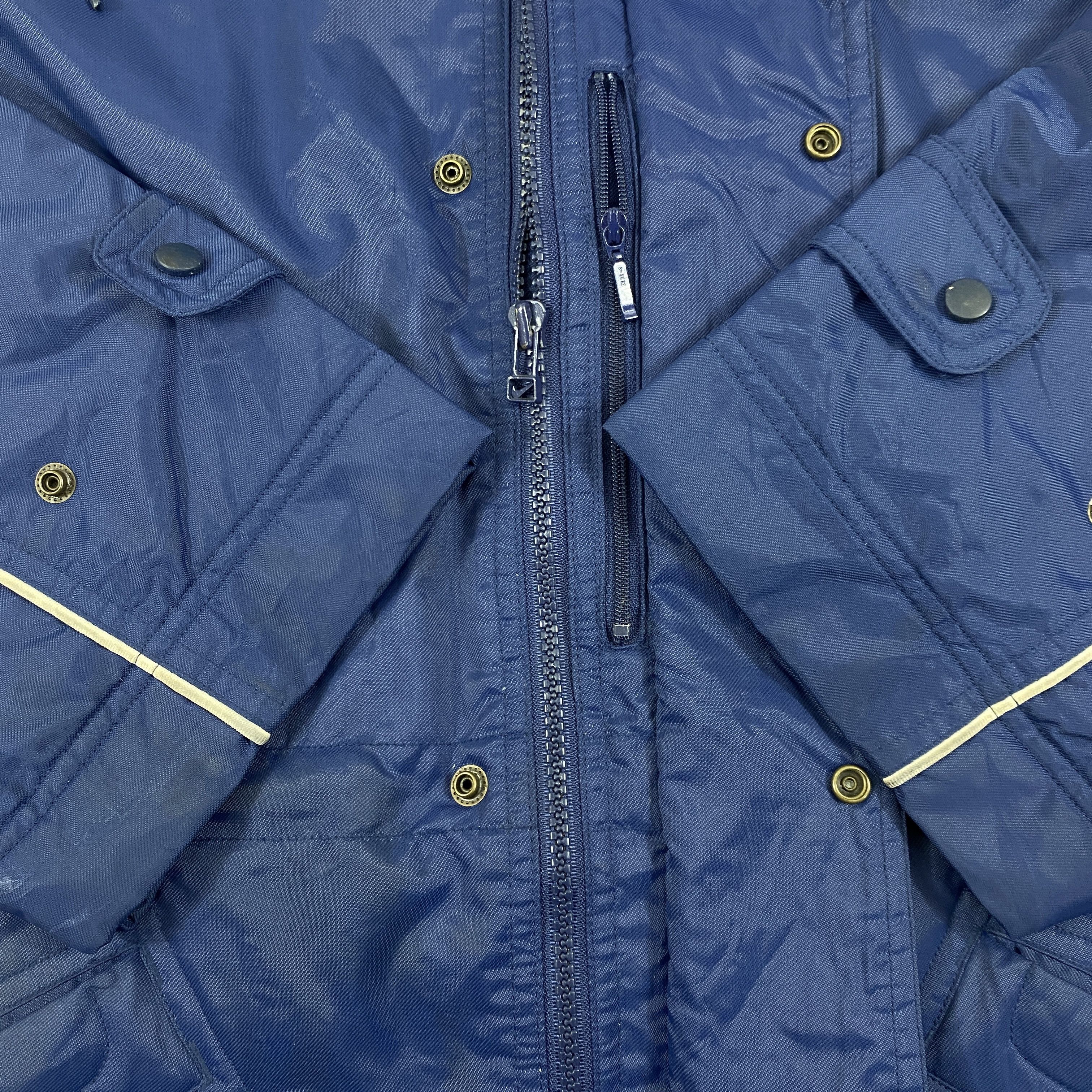 Nike Vintage 90s Nike Mini Swoosh Center Logo Long Jacket- J508 Size US XL / EU 56 / 4 - 10 Thumbnail