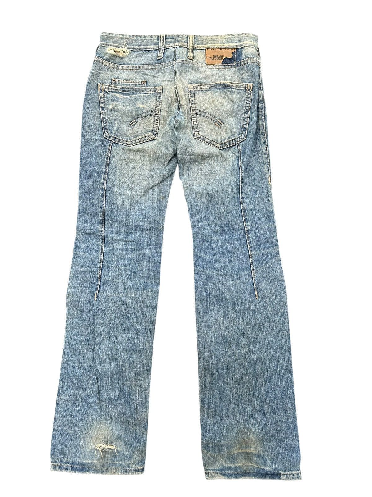 Neil Barrett Neil Barrett Punk Bondage Style Distressed Italy Denim Jeans Size US 32 / EU 48 - 15 Thumbnail