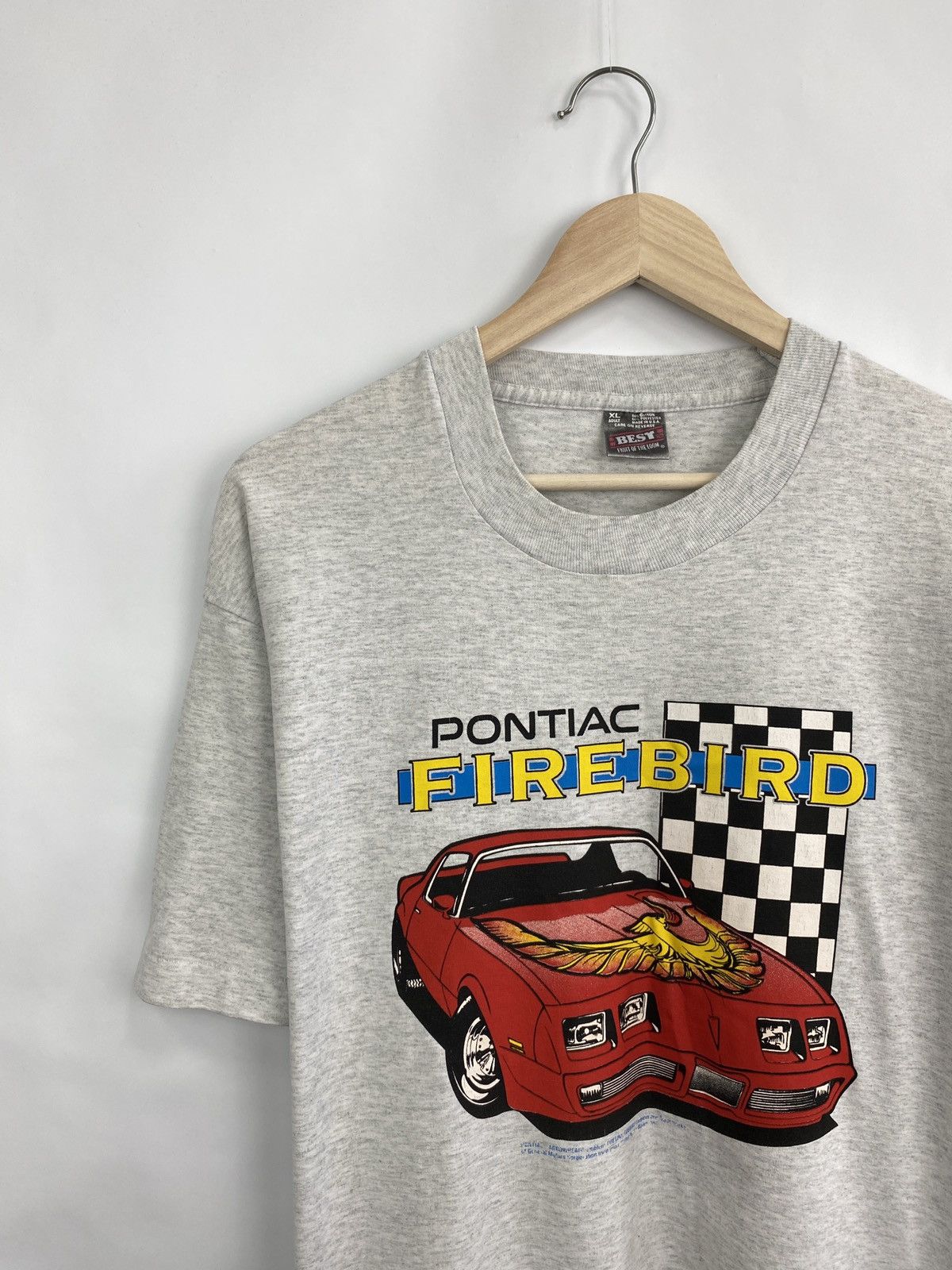 Fruit Of The Loom Vintage 90s Pontiac Firebird Racing NASCAR t-shirt Y2K hype Size US XL / EU 56 / 4 - 2 Thumbnail