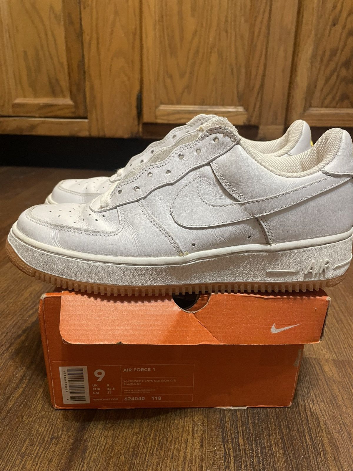 Nike × Vintage Nike Air Force 1 Canyon Gold 2002 Size US 9 / EU 42 - 3 Thumbnail