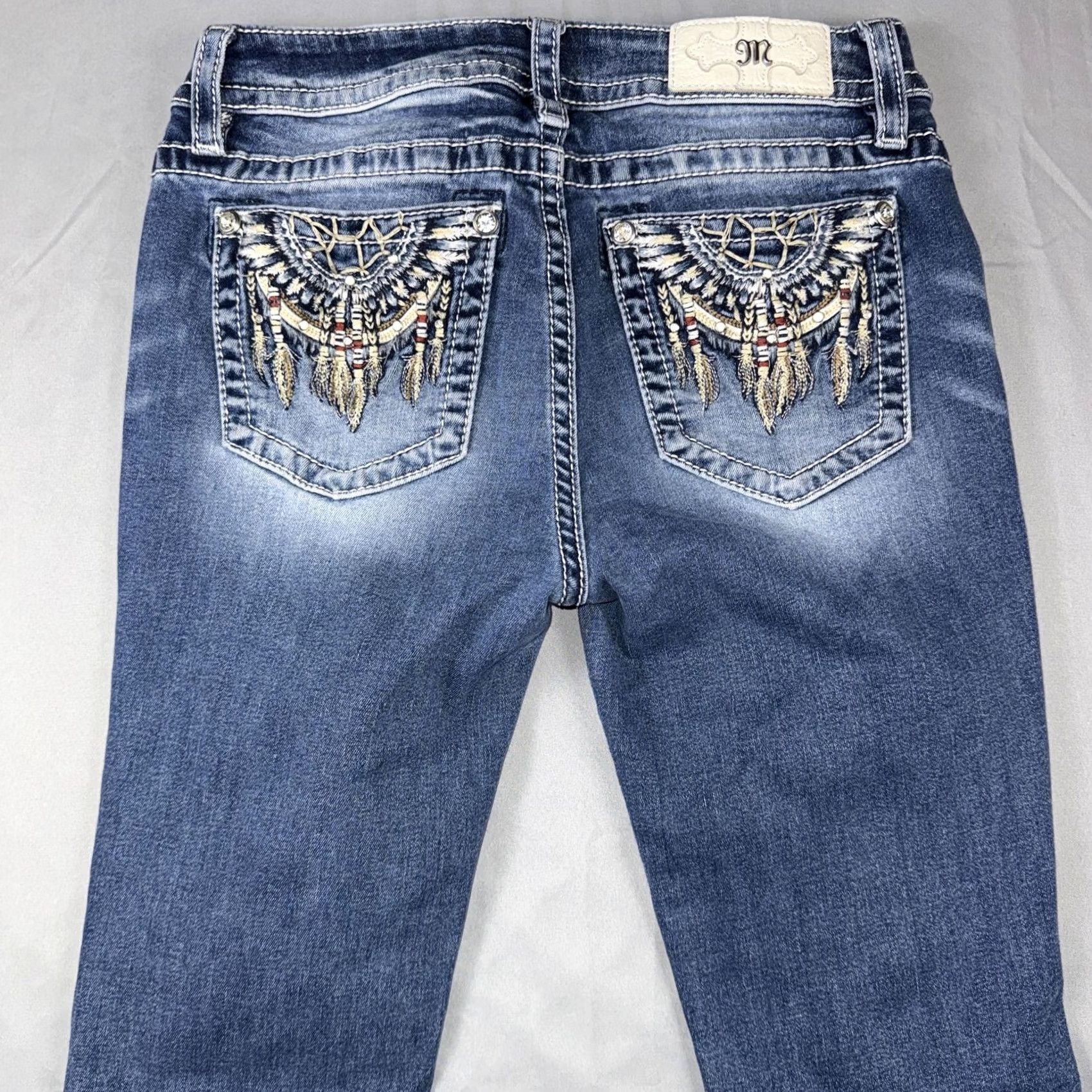 Miss Me Miss Me Womens Bootcut Jeans - 29 Size - Denim - Blue Size 29" - 7 Thumbnail
