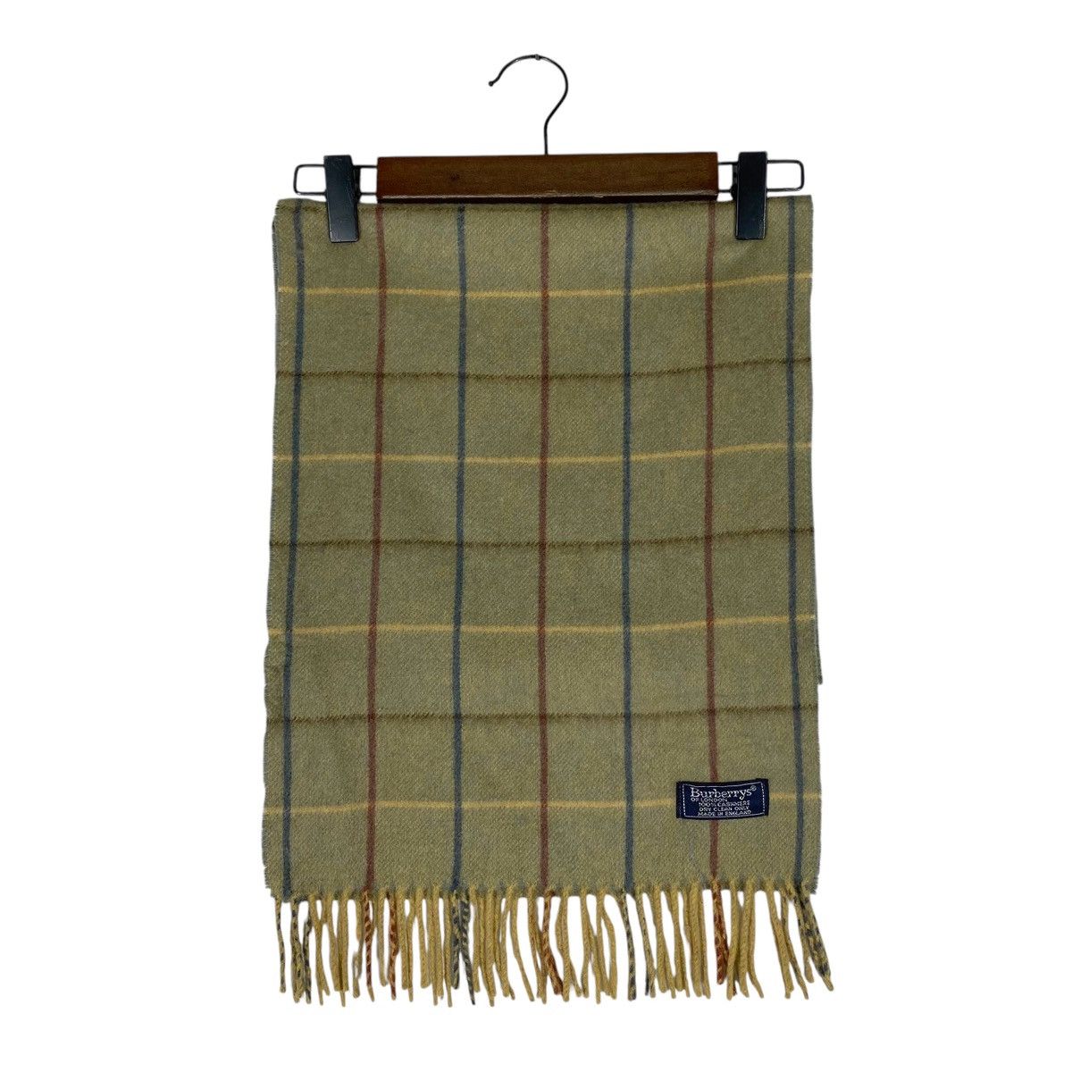 Burberry × Vintage Vintage Burberrys Nova Checked Cashmere Scarf Muffler Size ONE SIZE - 2 Thumbnail