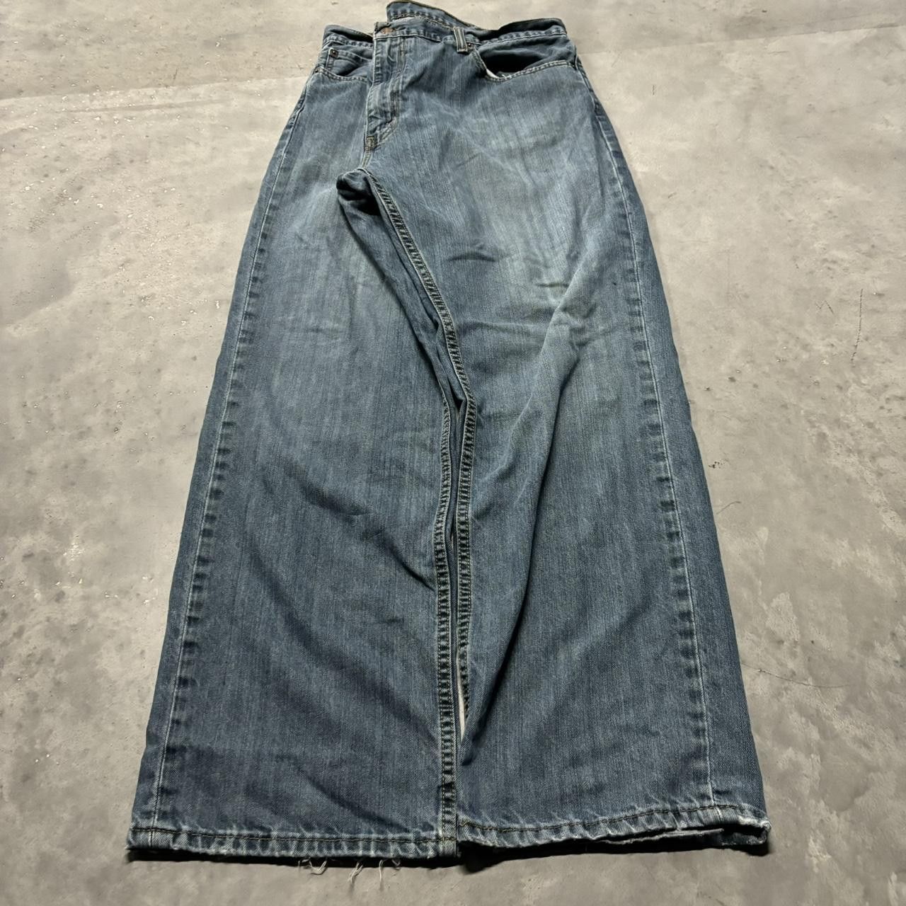 Levi's × Vintage Crazy Vintage Y2K/2000s Baggy Grunge Dark Wash Levi’s Skater Denim Jeans! Size US 40 / EU 56 - 3 Thumbnail