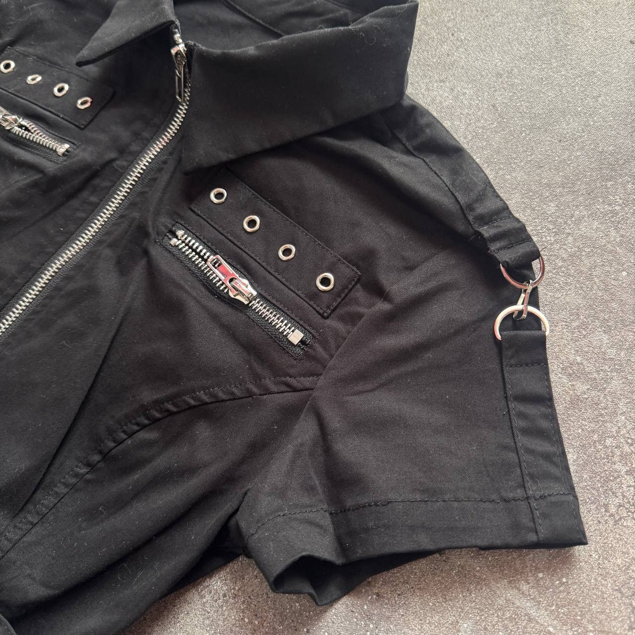 If Six Was Nine Y2K Avant Garde Goth Emo Strap Belt Mini Dress Size S / US 4 / IT 40 - 10 Thumbnail