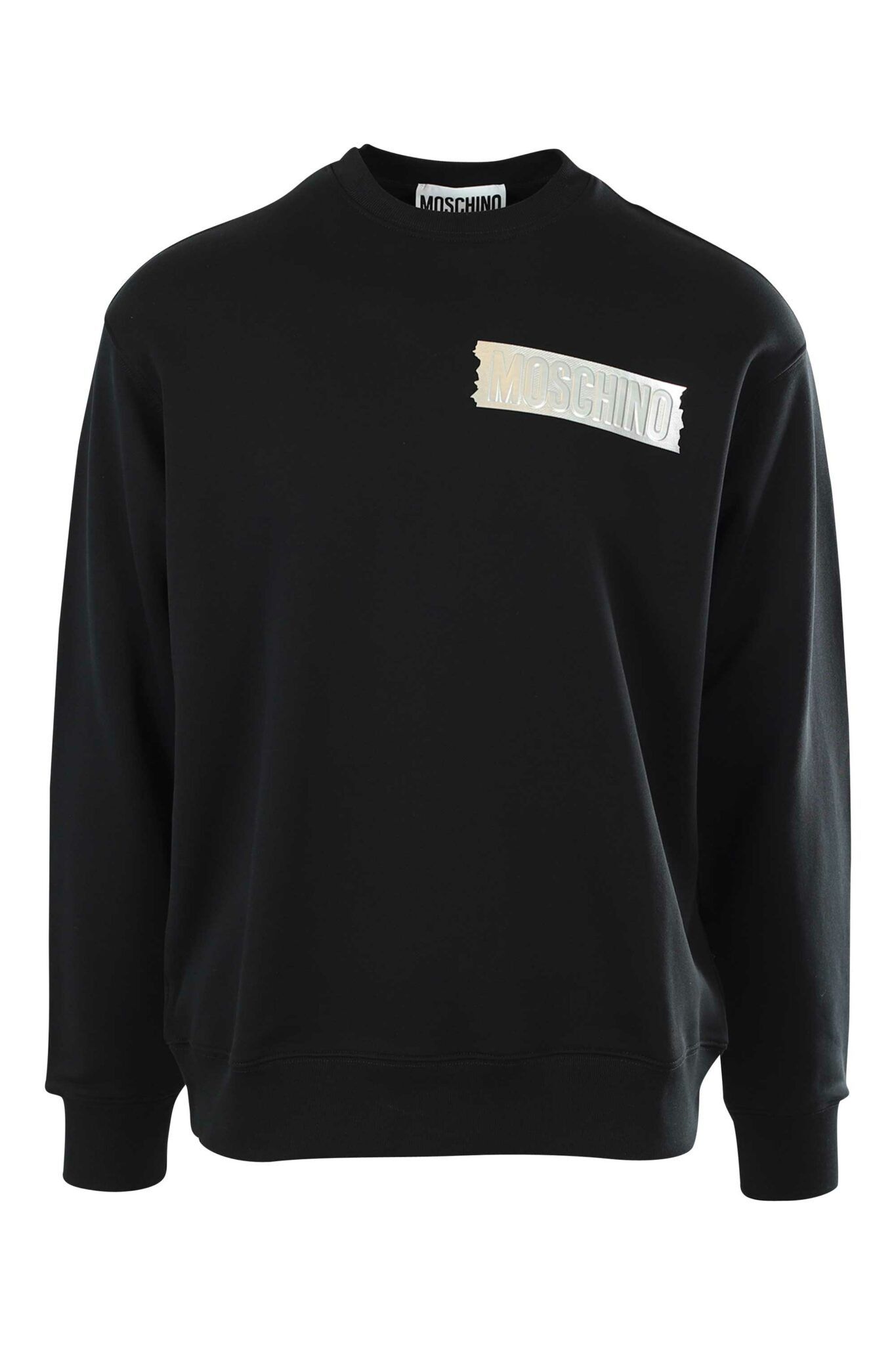 Moschino o1y0225 Logo Crewneck Sweatshirt in Black Size US M / EU 48-50 / 2 - 1 Thumbnail