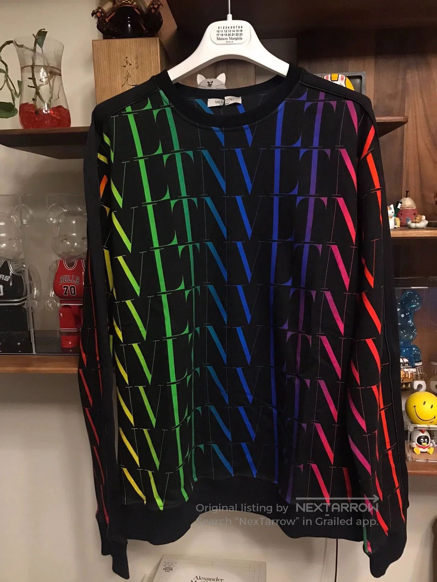 Valentino Multi-Color Logo Print Long Sleeve Sweatshirt. Size US XL / EU 56 / 4 - 1 Thumbnail