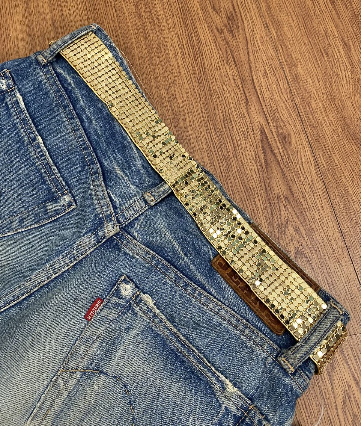 Japanese Brand × Vintage Gold glitter belt Size ONE SIZE - 3 Thumbnail