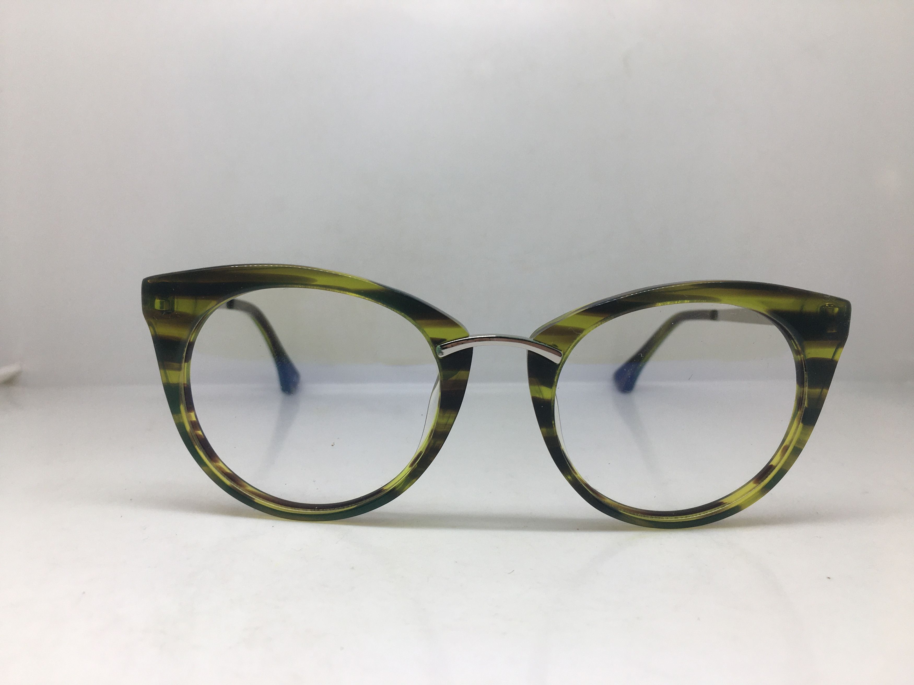 Other Green Brown Handmade Acetate Eyeglasses Frame Size ONE SIZE - 1 Thumbnail