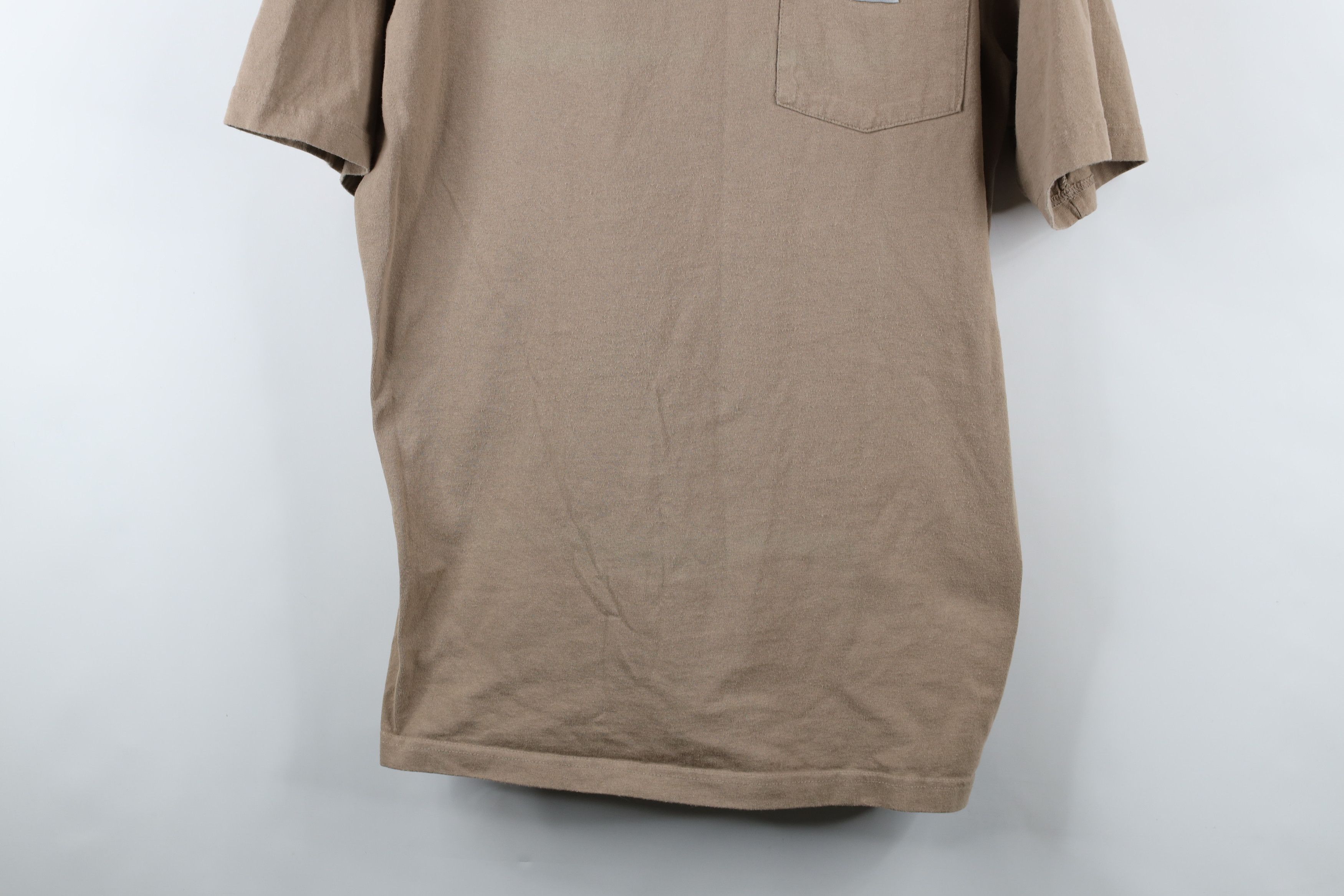 Carhartt × Vintage Vintage Y2K Carhartt Heavyweight Fit Pocket T-Shirt Khaki Size US L / EU 52-54 / 3 - 3 Thumbnail