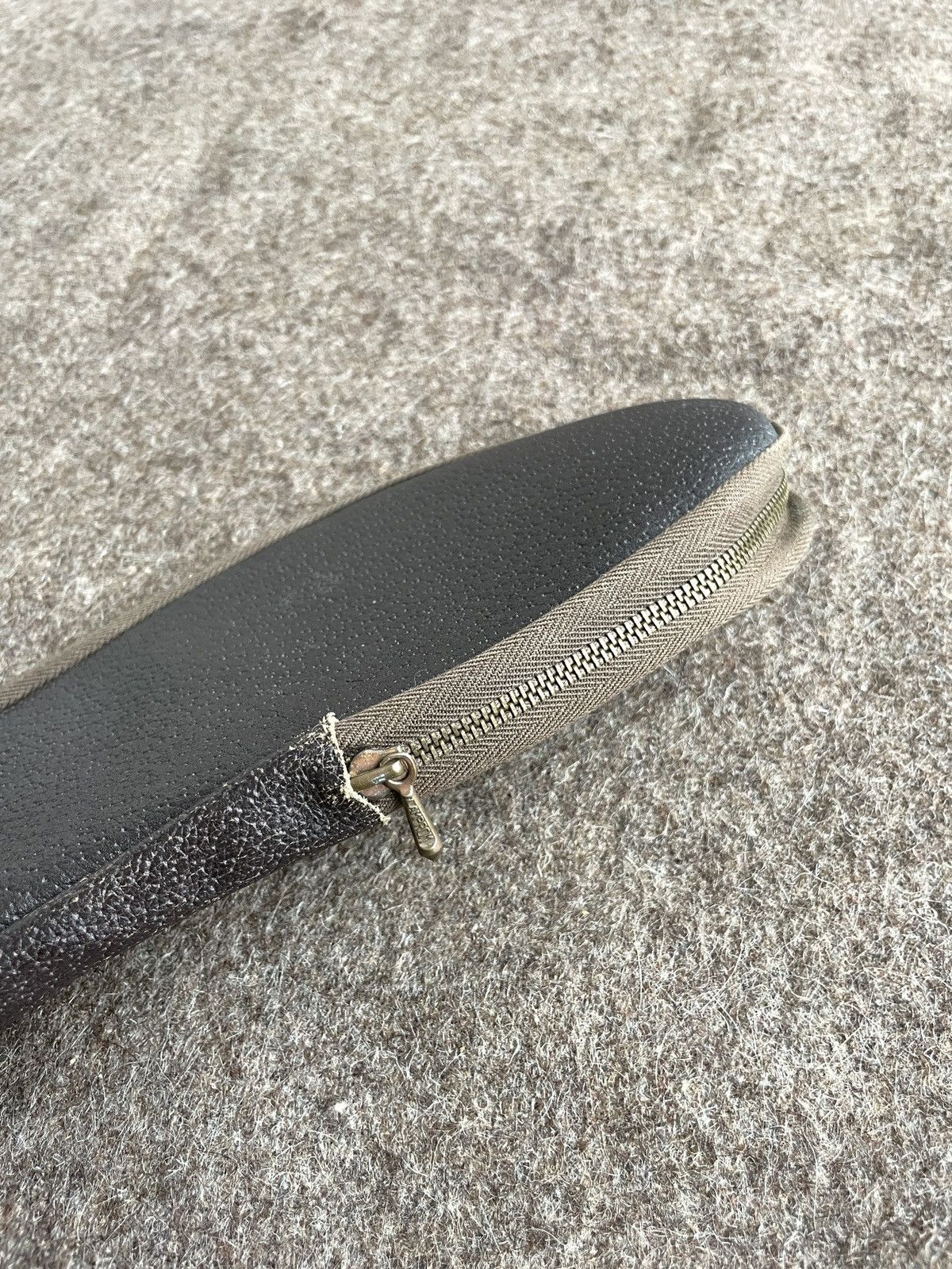Genuine Leather Vintage Slipper Case With Lamprom Zipper Size ONE SIZE - 2 Thumbnail