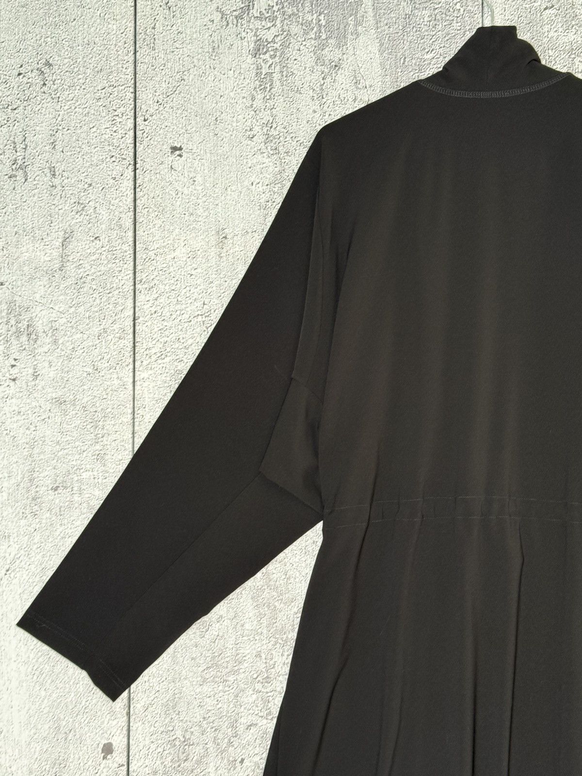 OSKA OSKA Black Lagenlook Duster Robe Open Front Cardigan Coat Size L / US 10 / IT 46 - 7 Thumbnail